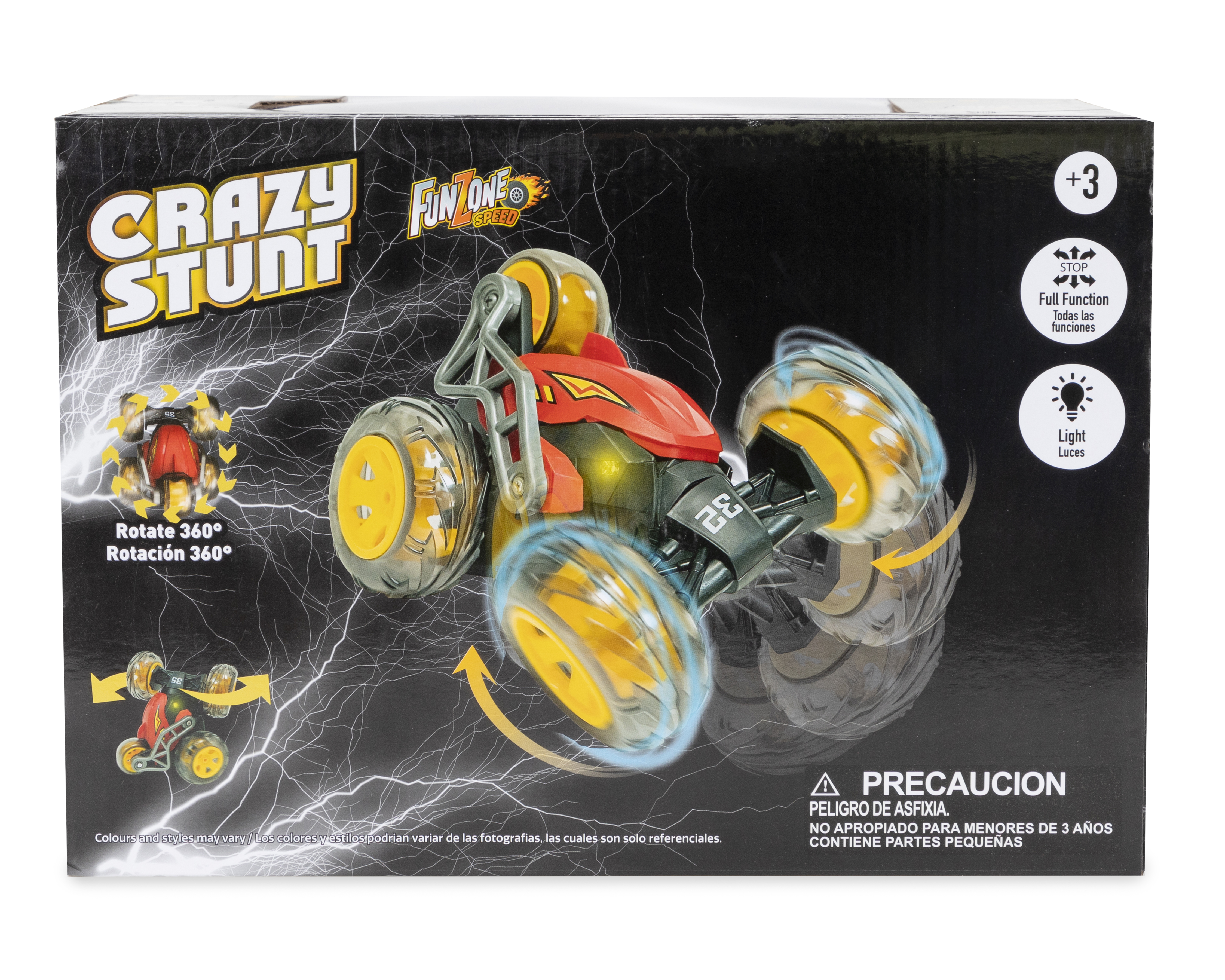 Foto 3 pulgar | Foto 2 | Carro a Control Remoto Funzone Crazy Stunt