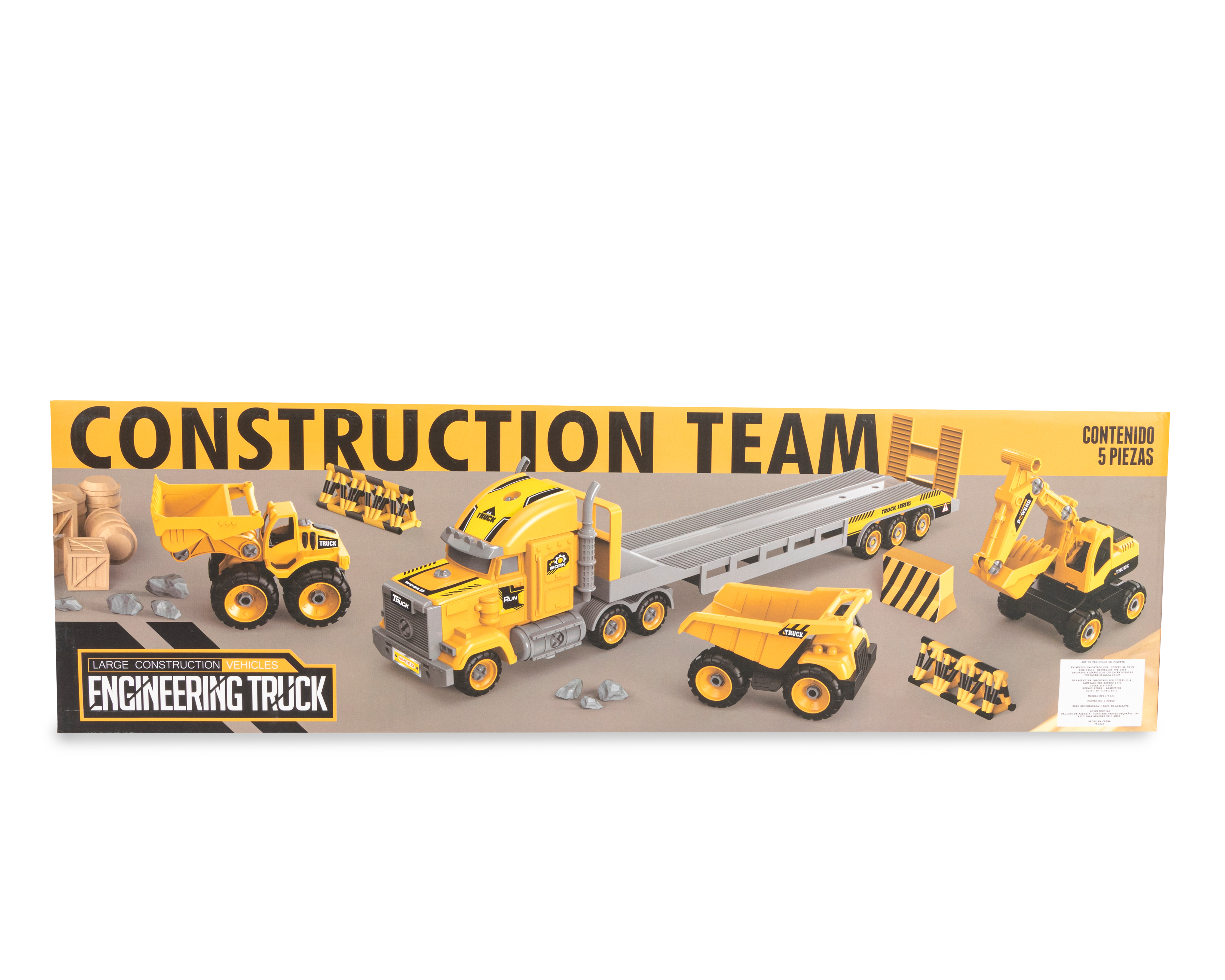 Foto 3 pulgar | Foto 2 | Tráiler con Maquinaria de Construcción Funzone 5 Piezas
