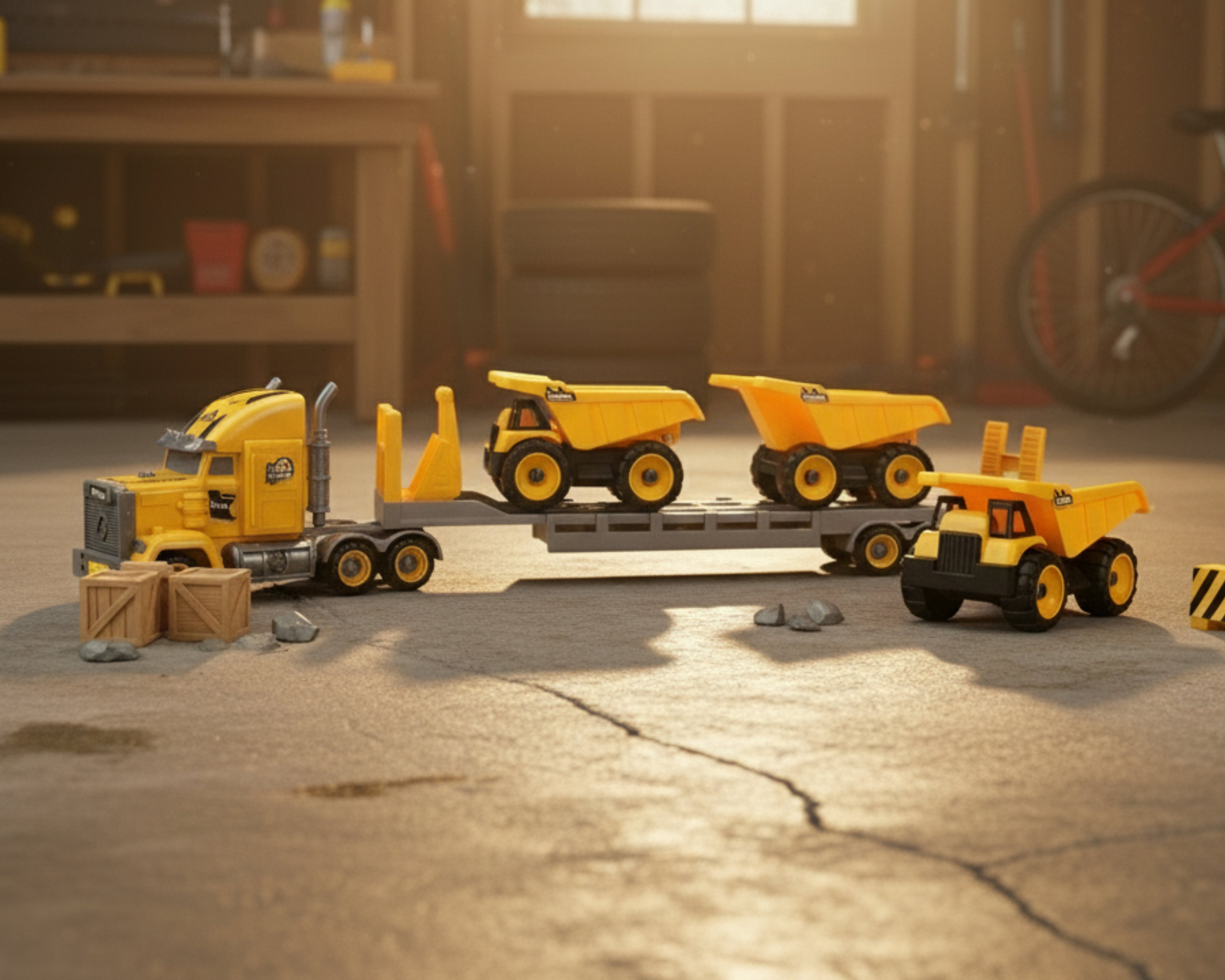 Foto 3 | Foto 3 | Tráiler con Maquinaria de Construcción Funzone 5 Piezas