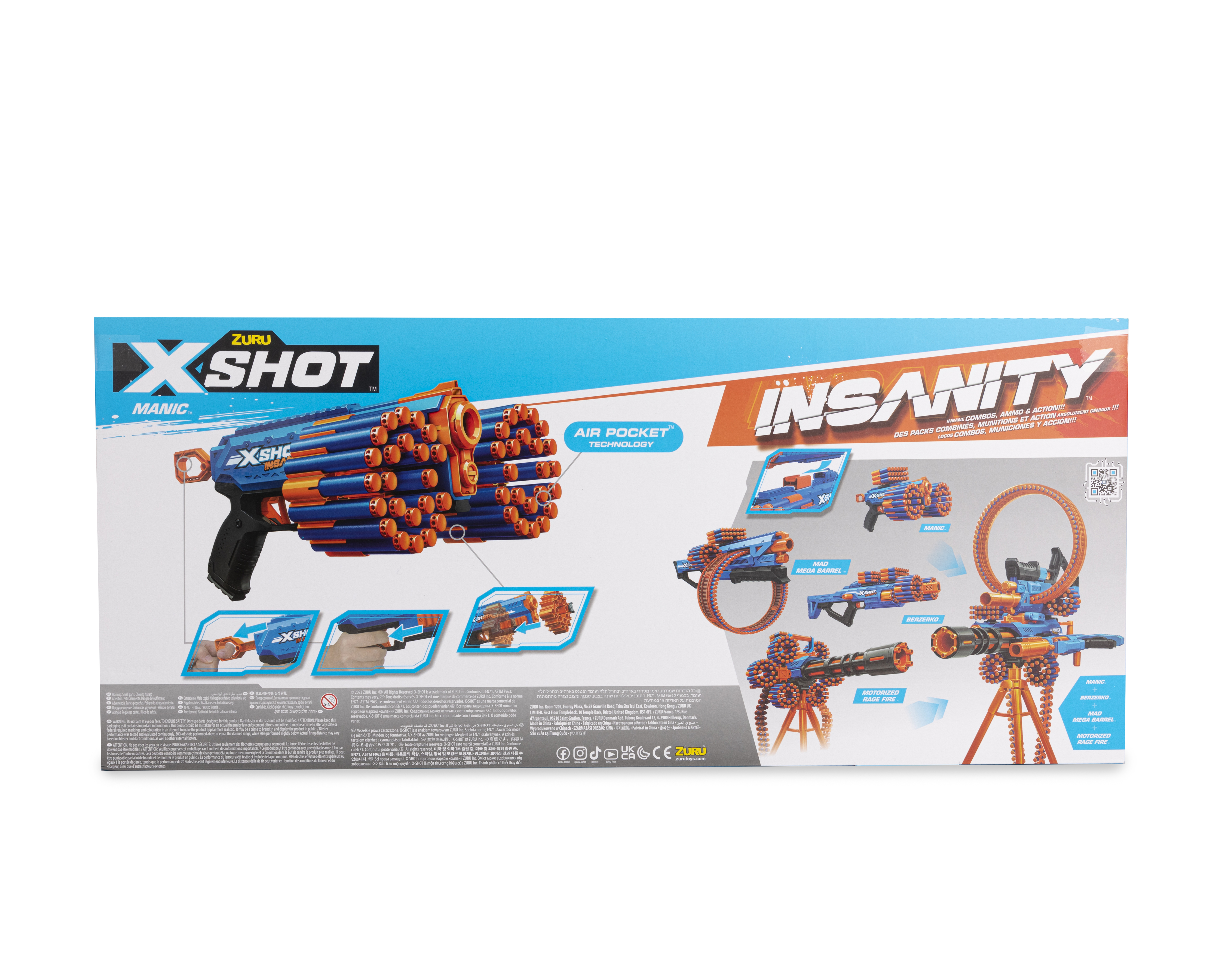 Foto 3 pulgar | Foto 2 | Lanzadardos Zuru X-Shot Insanity 2 Piezas