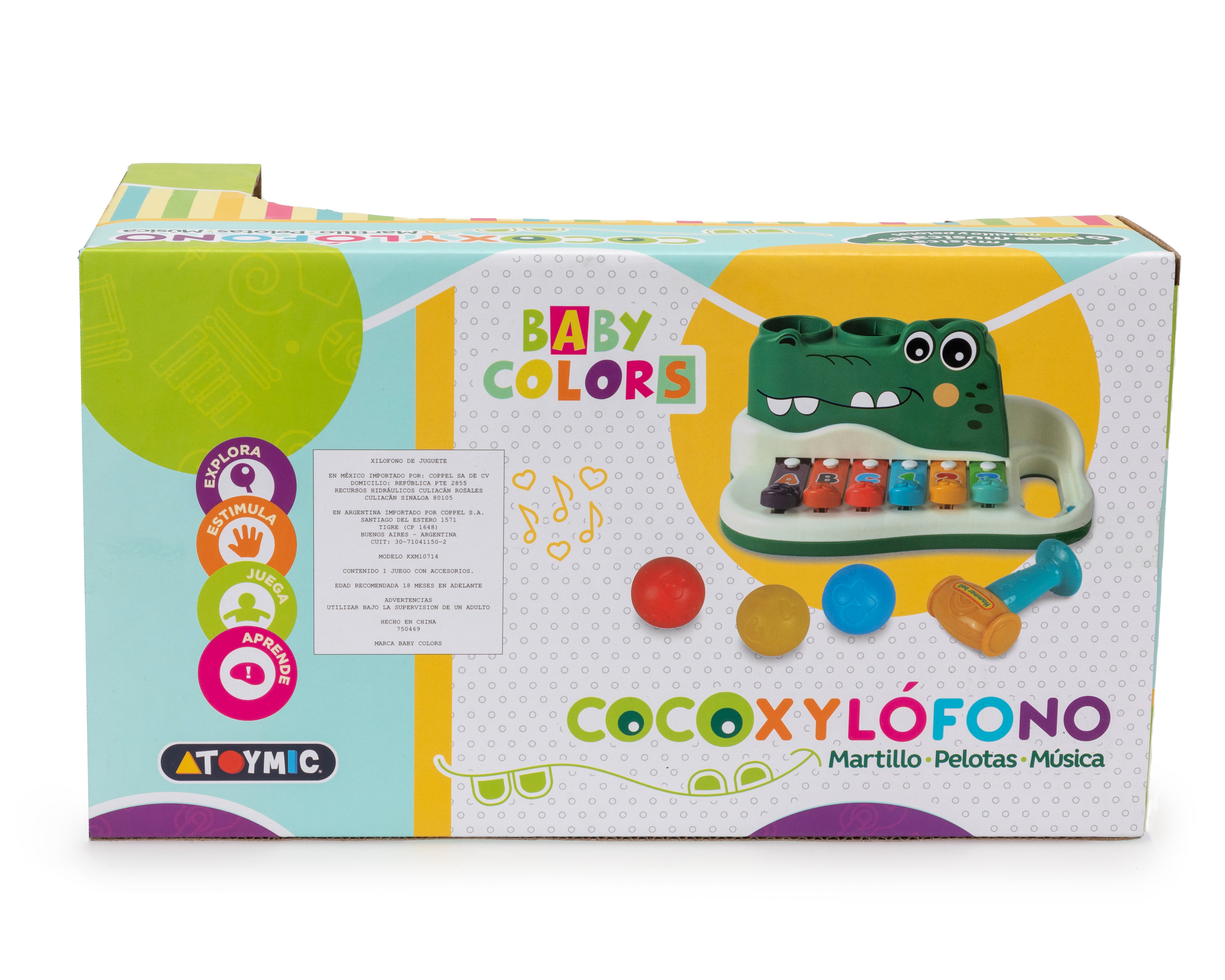 Foto 3 pulgar | Foto 2 | Cocoxylófono Baby Colors Cocodrilo