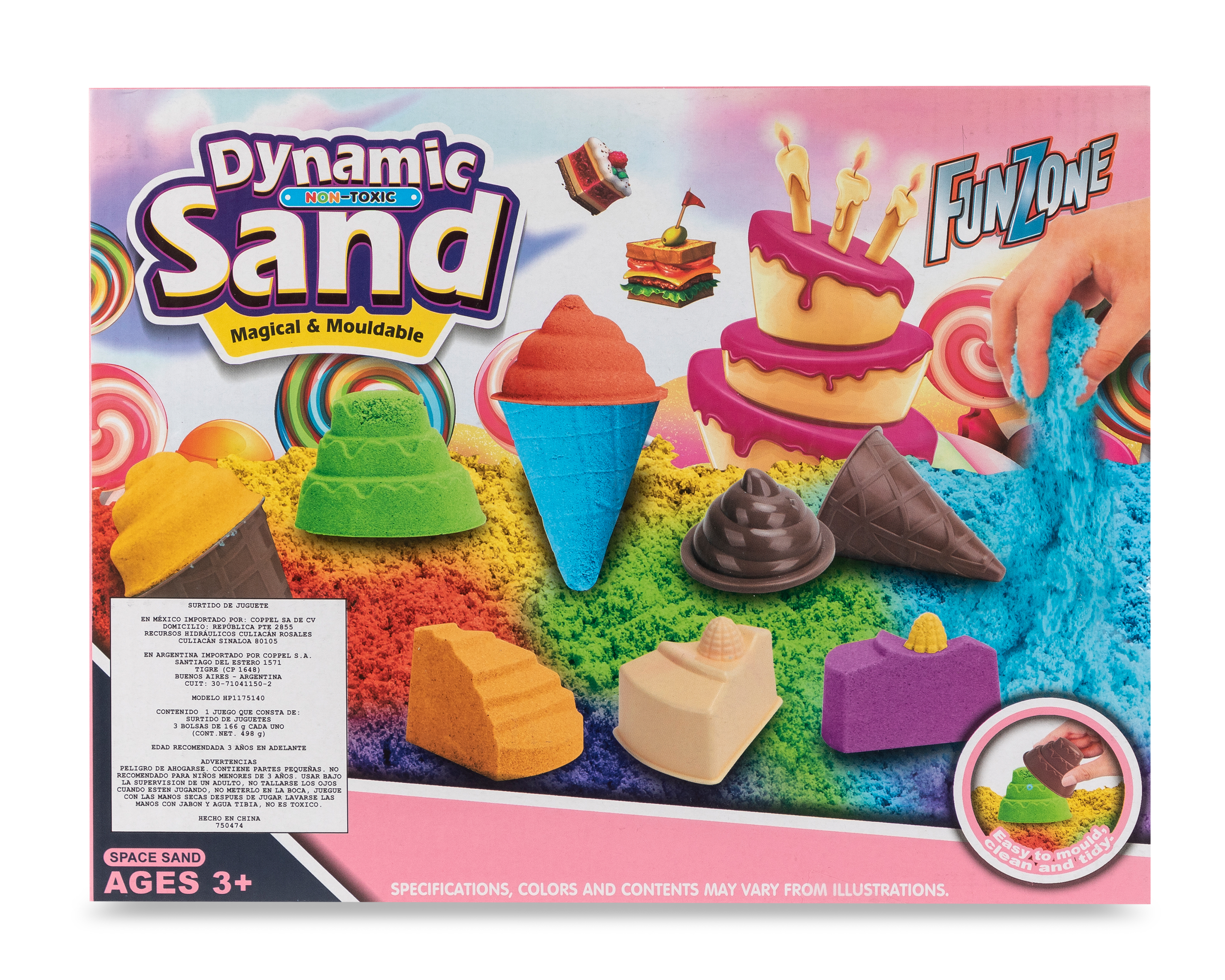 Foto 3 pulgar | Foto 2 | Arena Moldeable Funzone Dynamic Sand