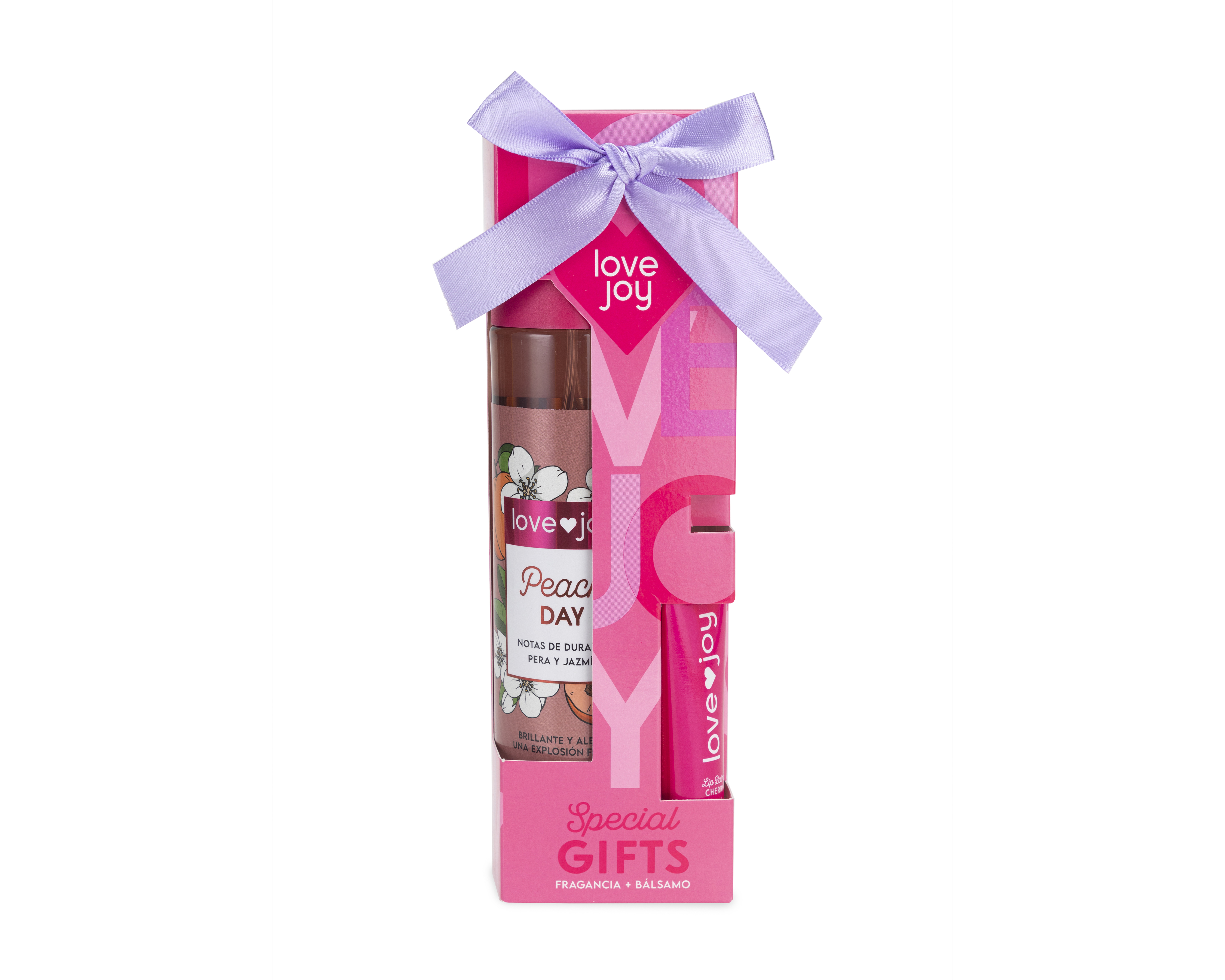 Body y Bálsamo Labial Love Joy Peach Day
