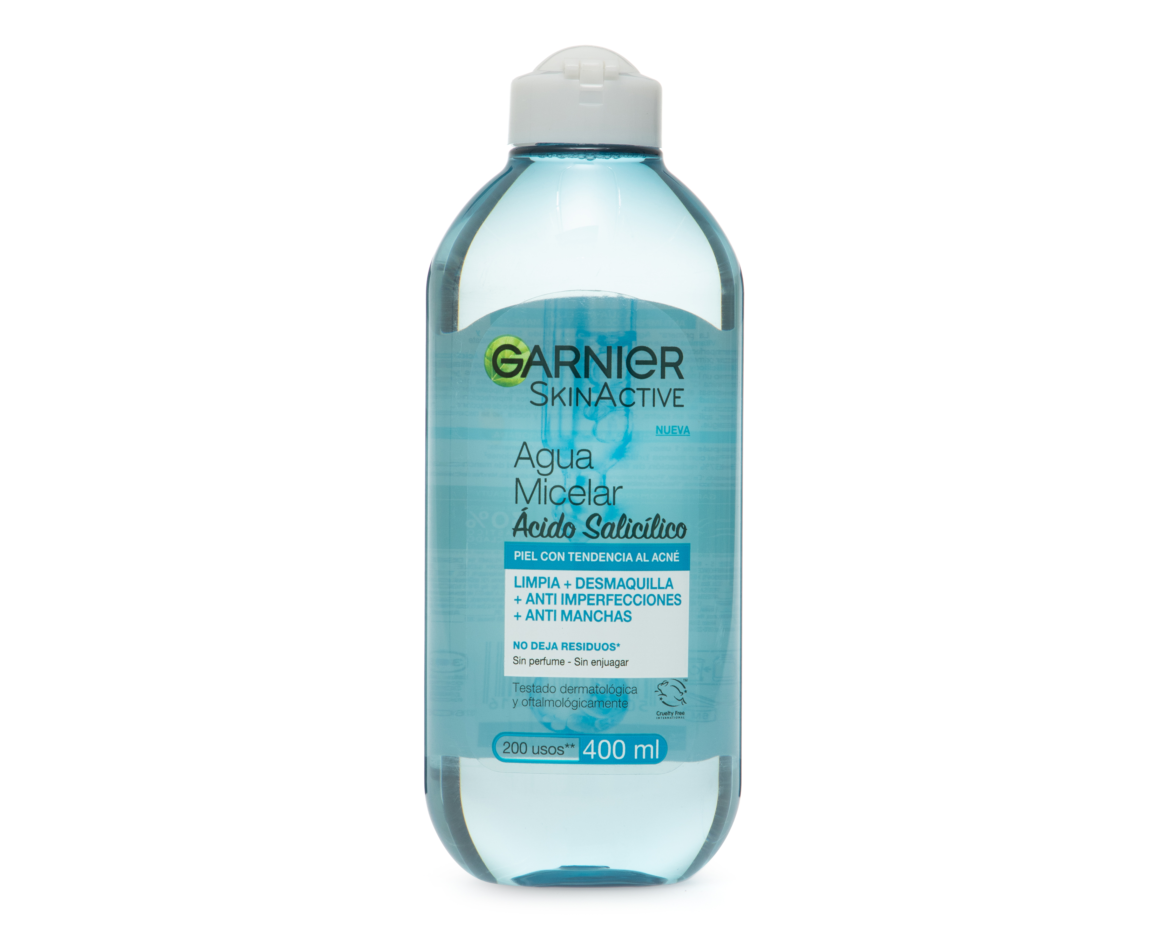 Agua Micelar Garnier Express Aclara Anti Imperfecciones con Ácido Salicílico