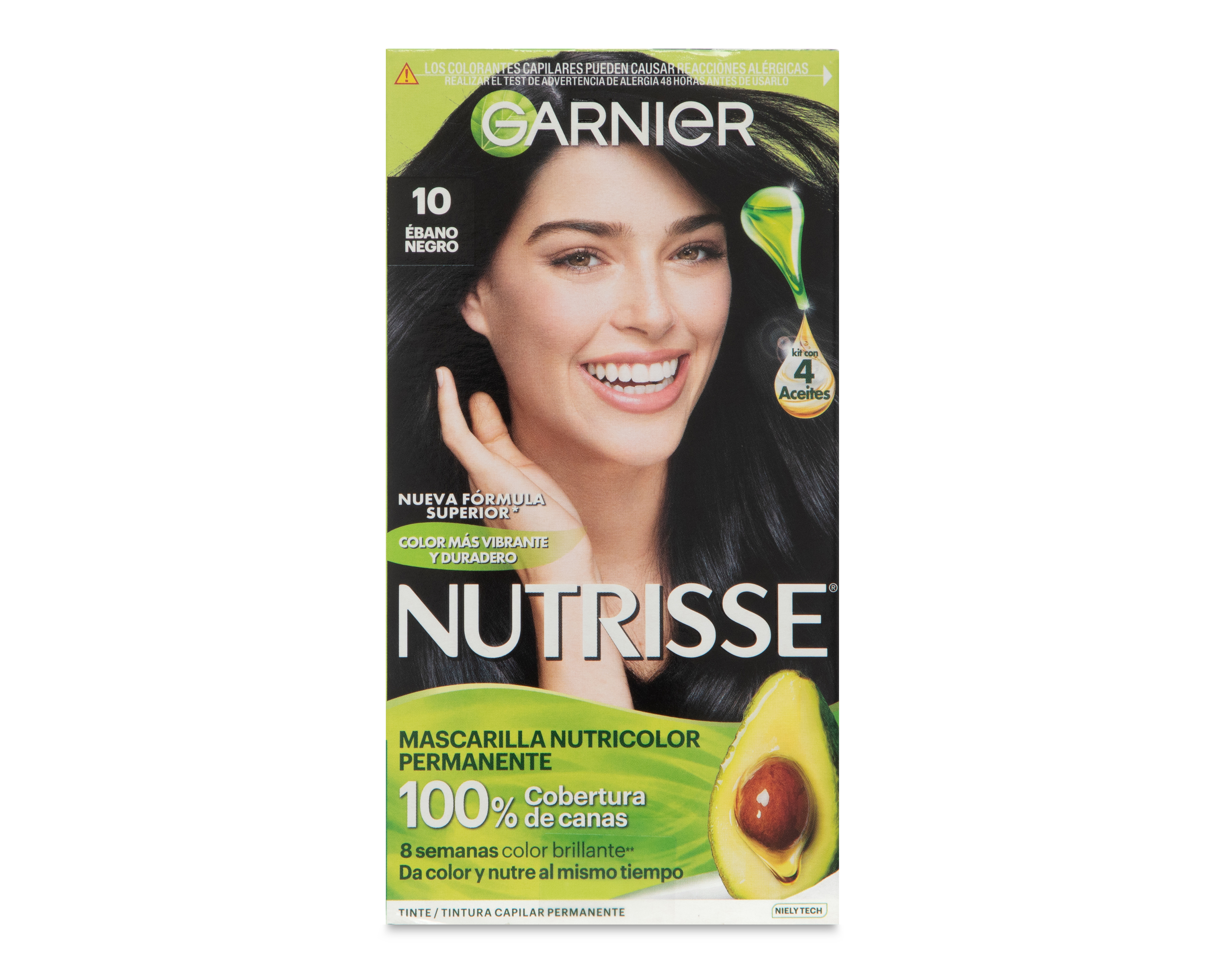 Foto 1 | Foto 1 | Tinte para Cabello Garnier Nutrisse 10 Ébano Negro