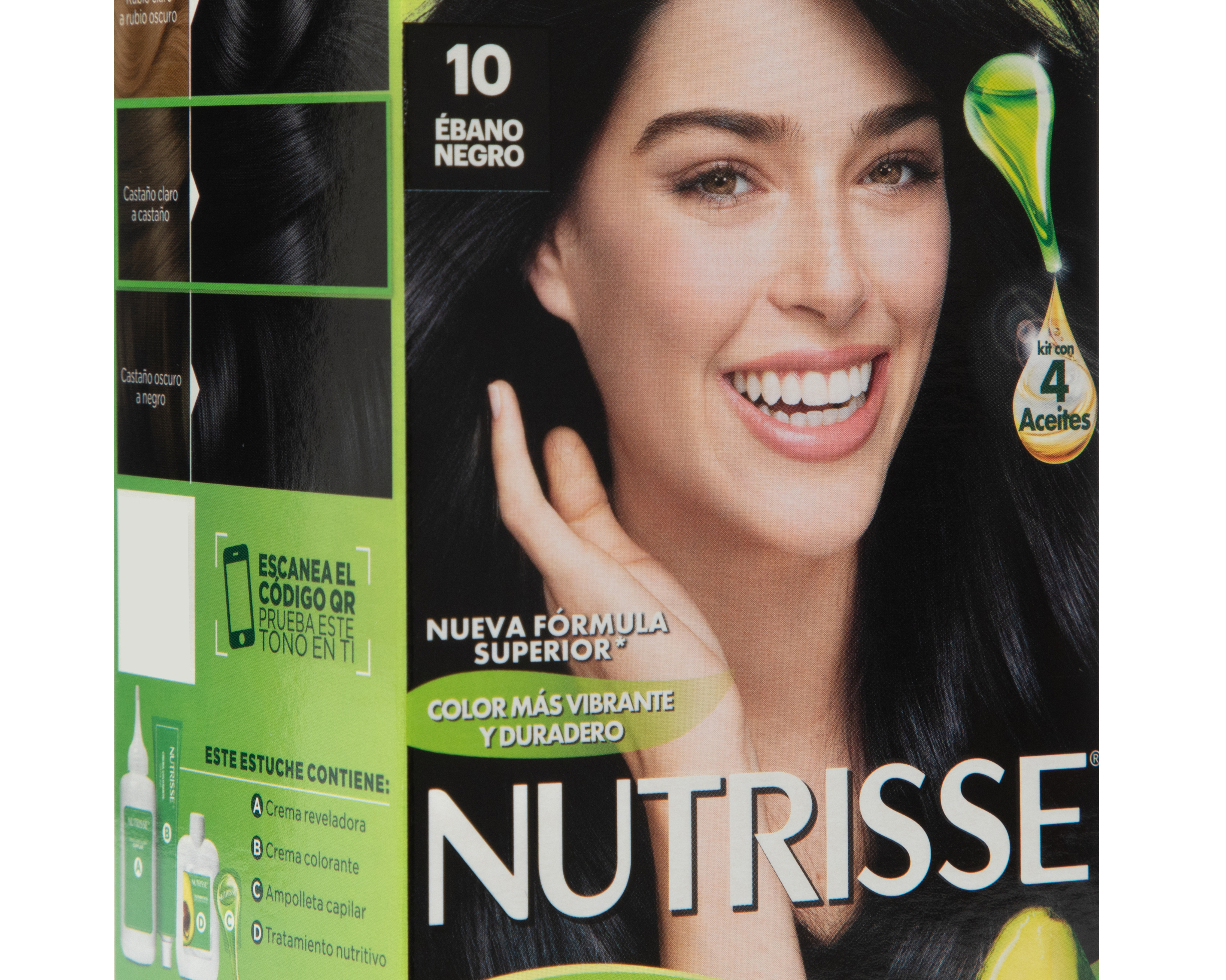 Foto 3 | Foto 3 | Tinte para Cabello Garnier Nutrisse 10 Ébano Negro