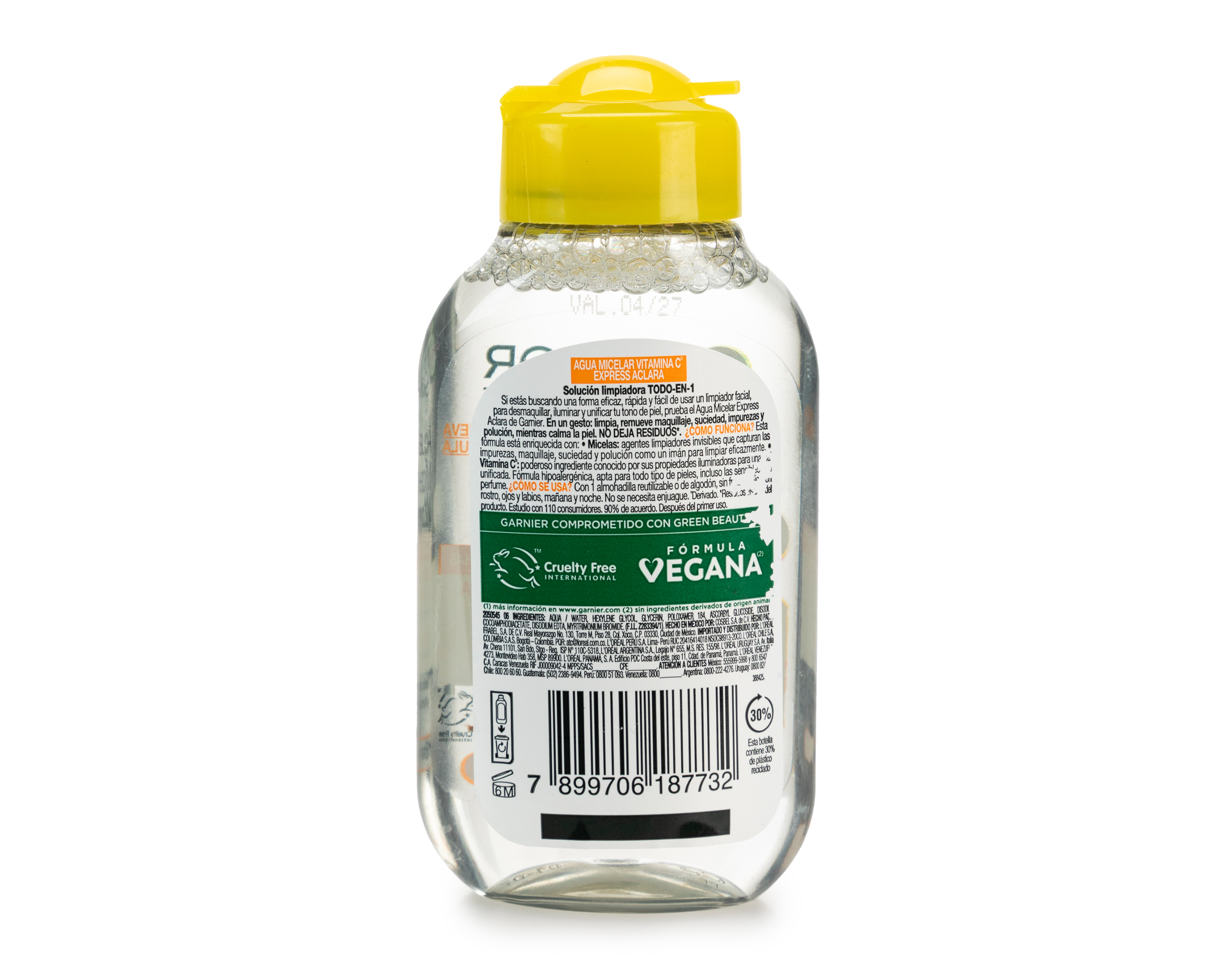 Foto 3 pulgar | Foto 2 | Agua Micelar Garnier Express Aclara con Vitamina C 100 ml