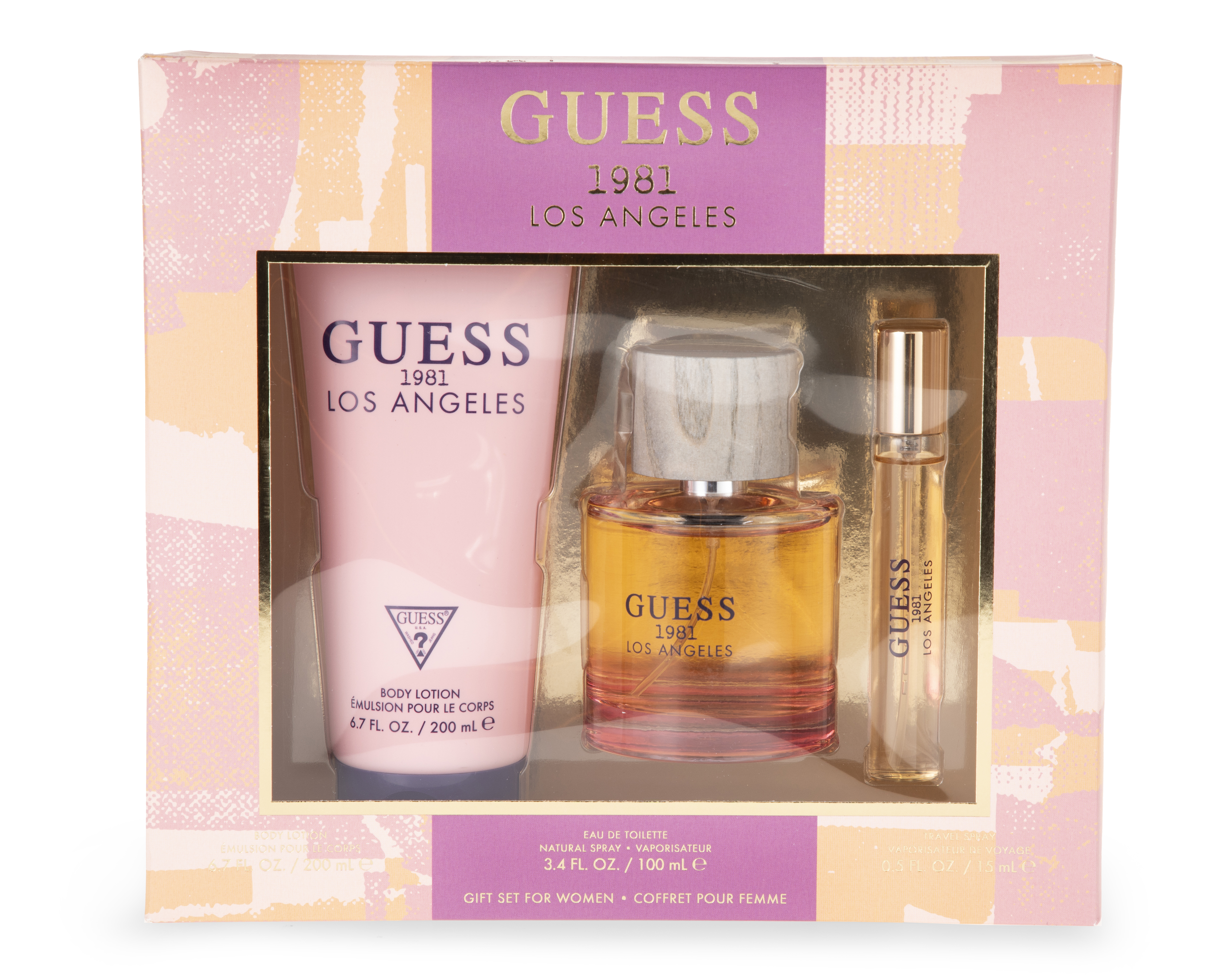 Foto 3 pulgar | Foto 2 | Estuche para Mujer Guess 1981 Los Angeles 3 Piezas