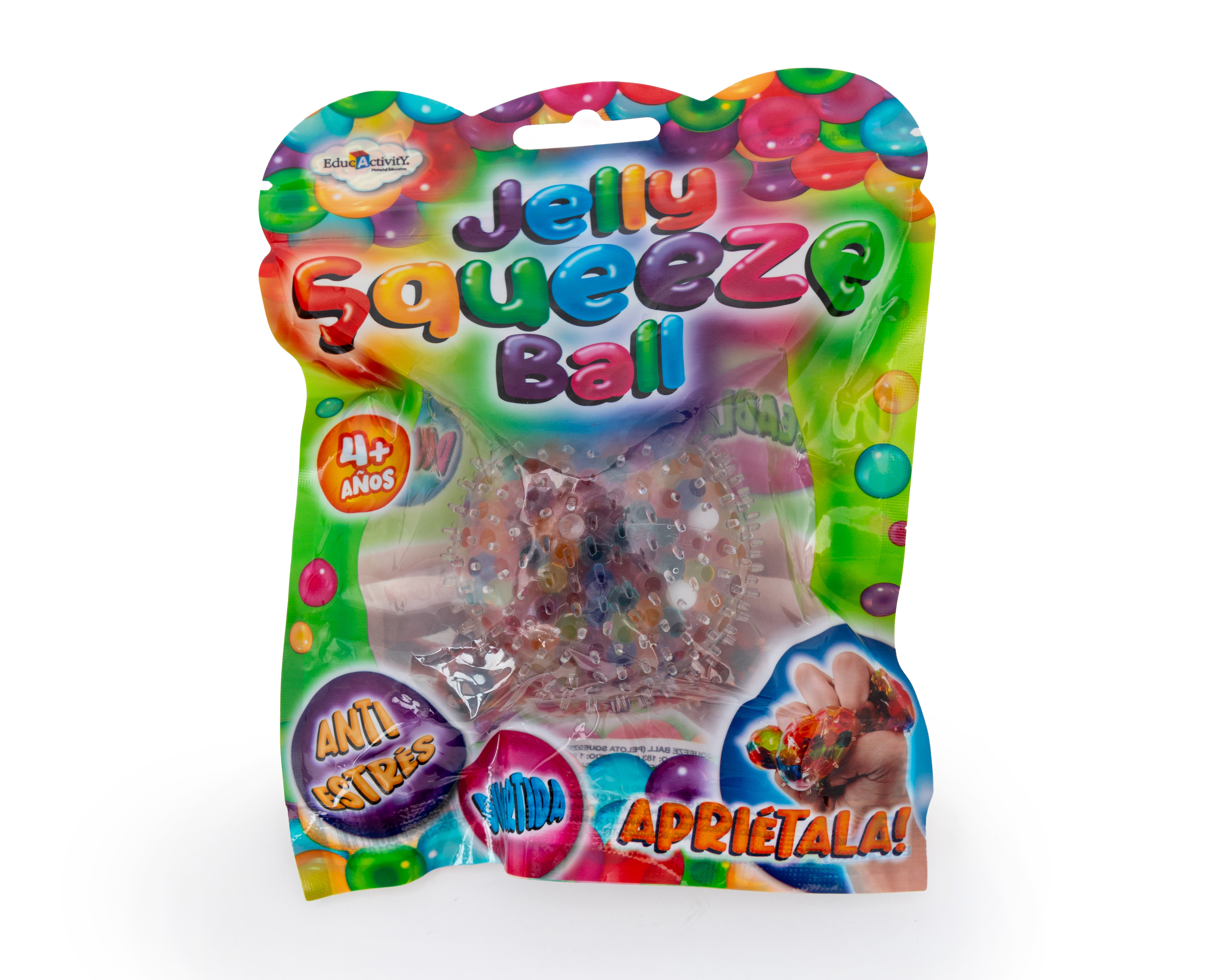 Foto 2 pulgar | Foto 1 | Pelota Squeeze Antiestrés Educactivity