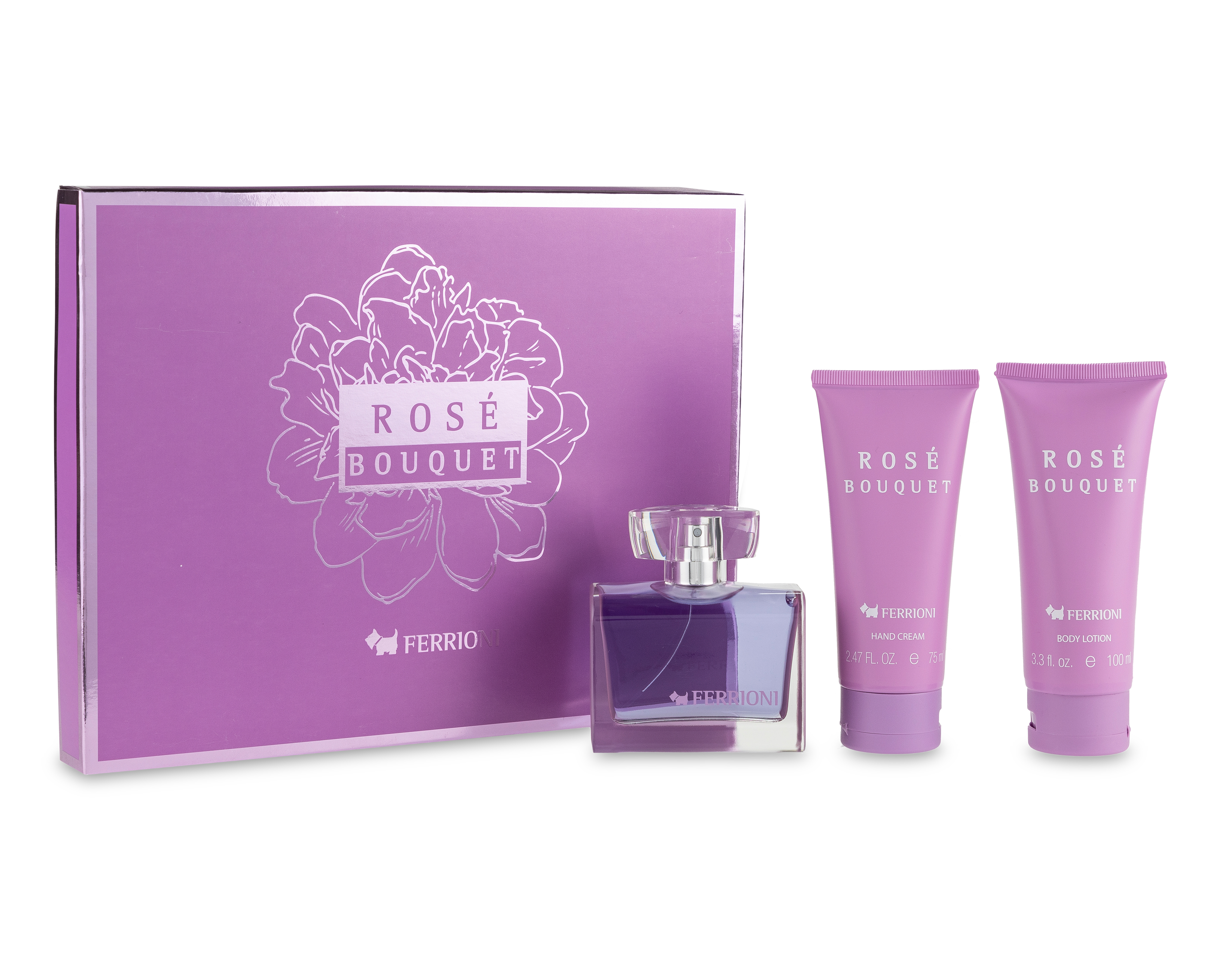 Estuche para Mujer Ferrioni Rosé Bouquet 3 Piezas