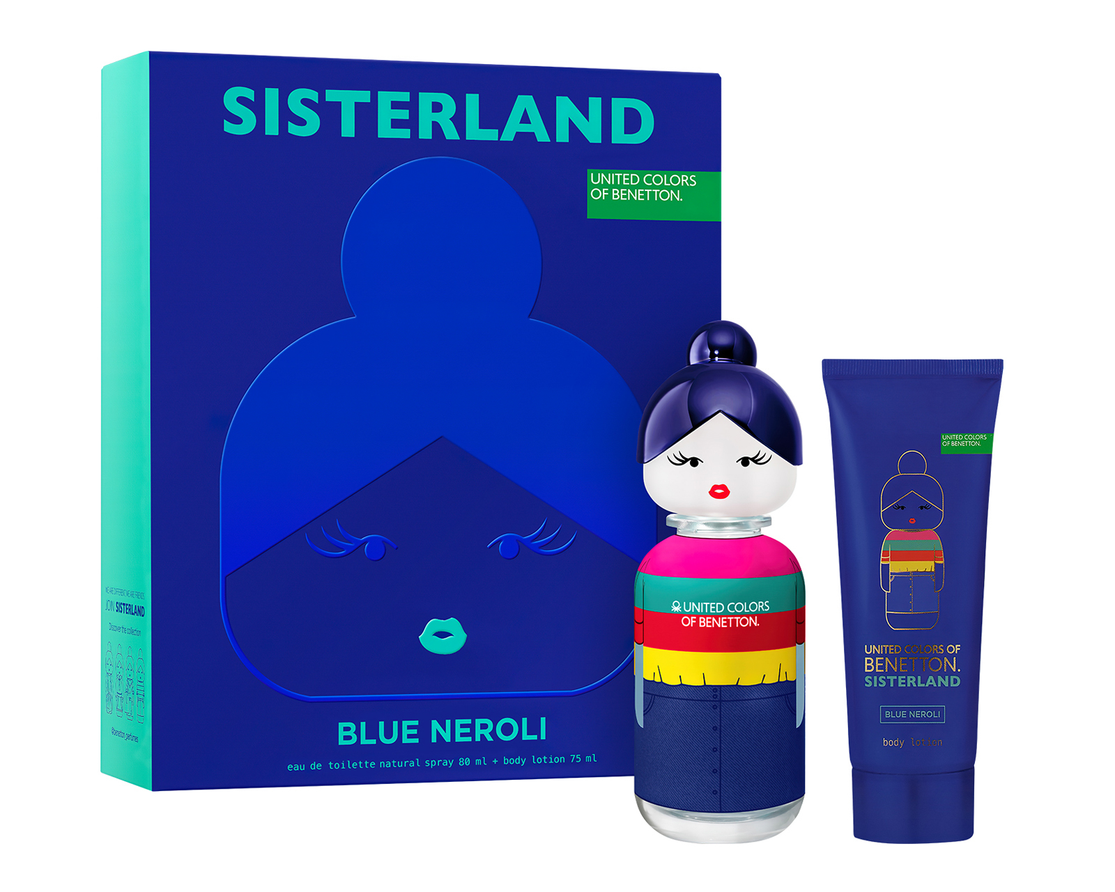 Estuche para Mujer United Colors of Benetton Sisterland Blue Neroli 2 Piezas