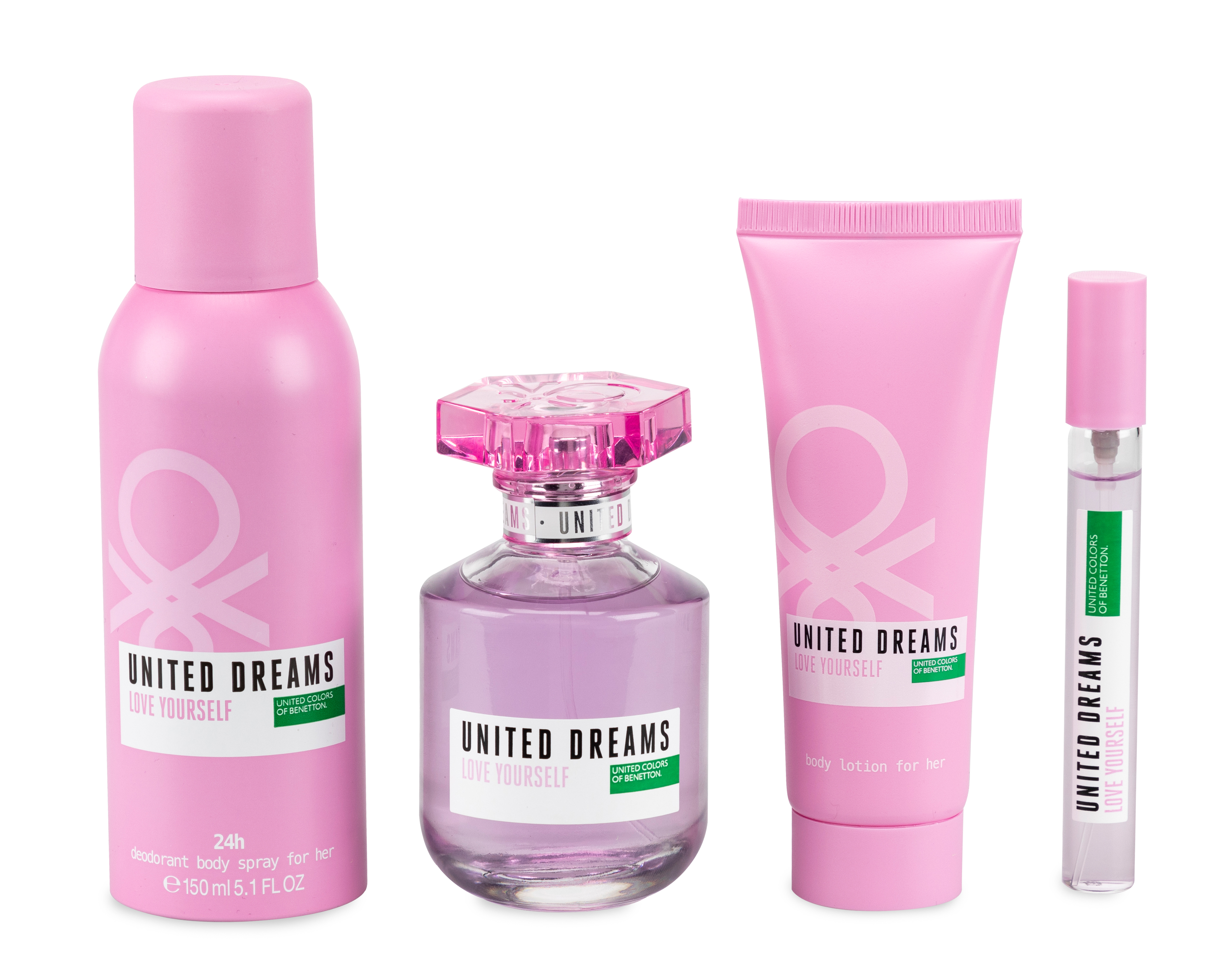 Foto 2 | Foto 2 | Estuche para Mujer United Colors Of Benetton Love Yourself 4 Piezas