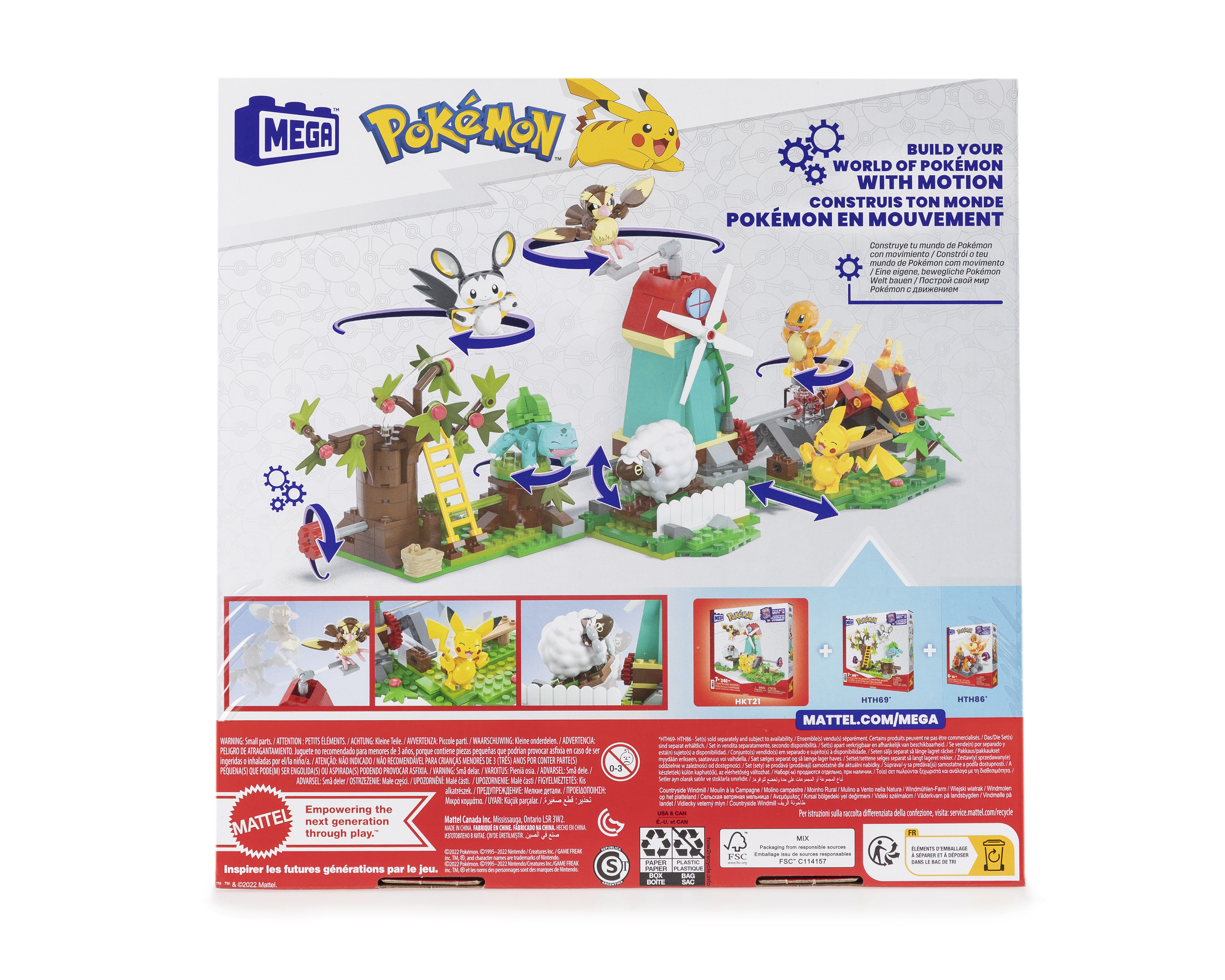 Foto 3 pulgar | Foto 2 | Bloques de Construcción Mega Pokémon Molino Campestre 240 Piezas