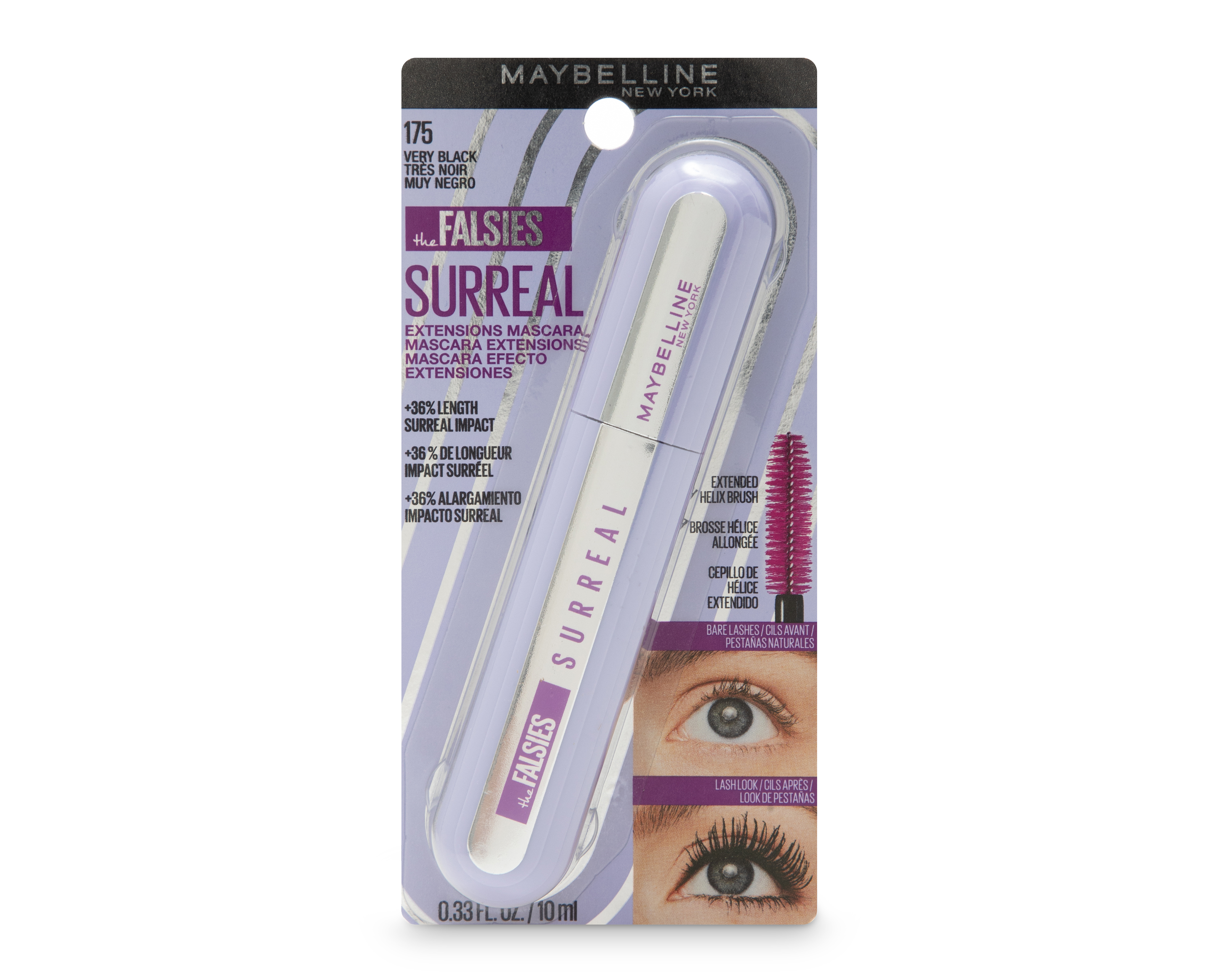 Foto 2 pulgar | Foto 1 | Máscara para Pestañas Maybelline The Falsies Surreal 175 Very Black