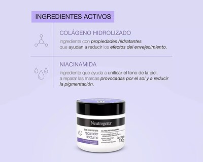 Foto 5 | Foto 5 | Crema Facial Neutrogena Reparador Nocturno con Colágeno Hidrolizado 100 g