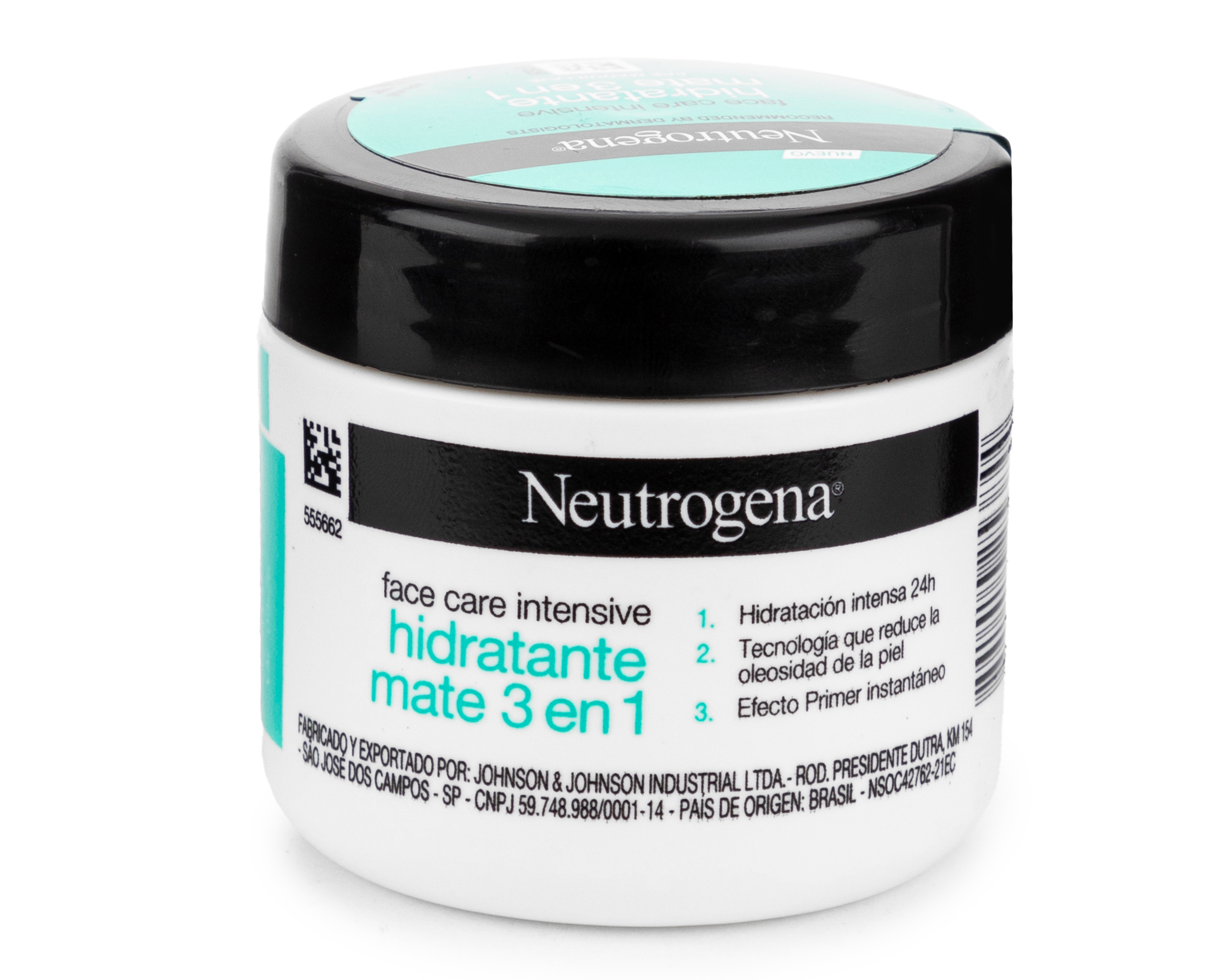Foto 2 pulgar | Foto 1 | Crema Facial Neutrogena Hidratante Mate 3 en 1 con D-pantenol 100 g