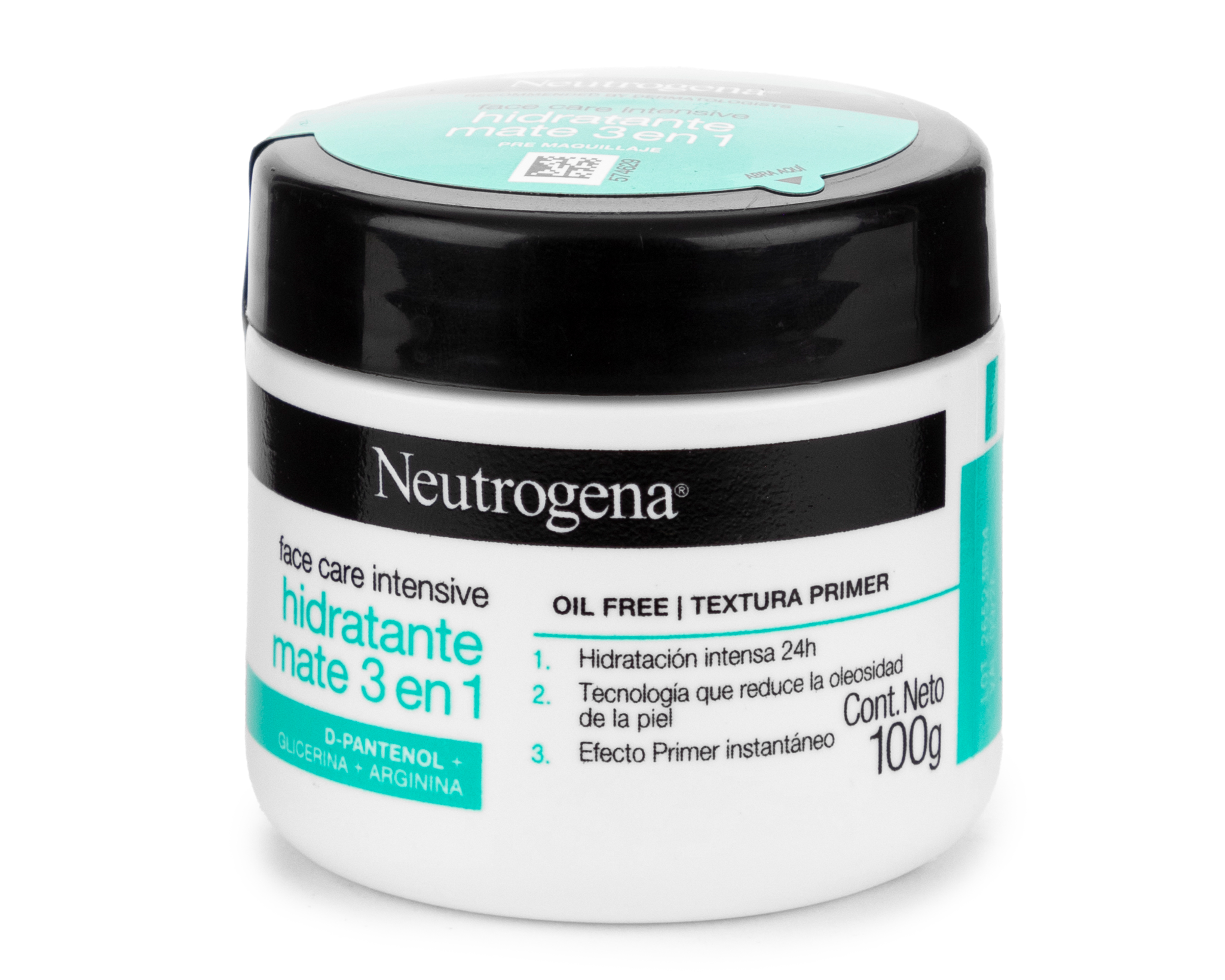 Foto 3 pulgar | Foto 2 | Crema Facial Neutrogena Hidratante Mate 3 en 1 con D-pantenol 100 g