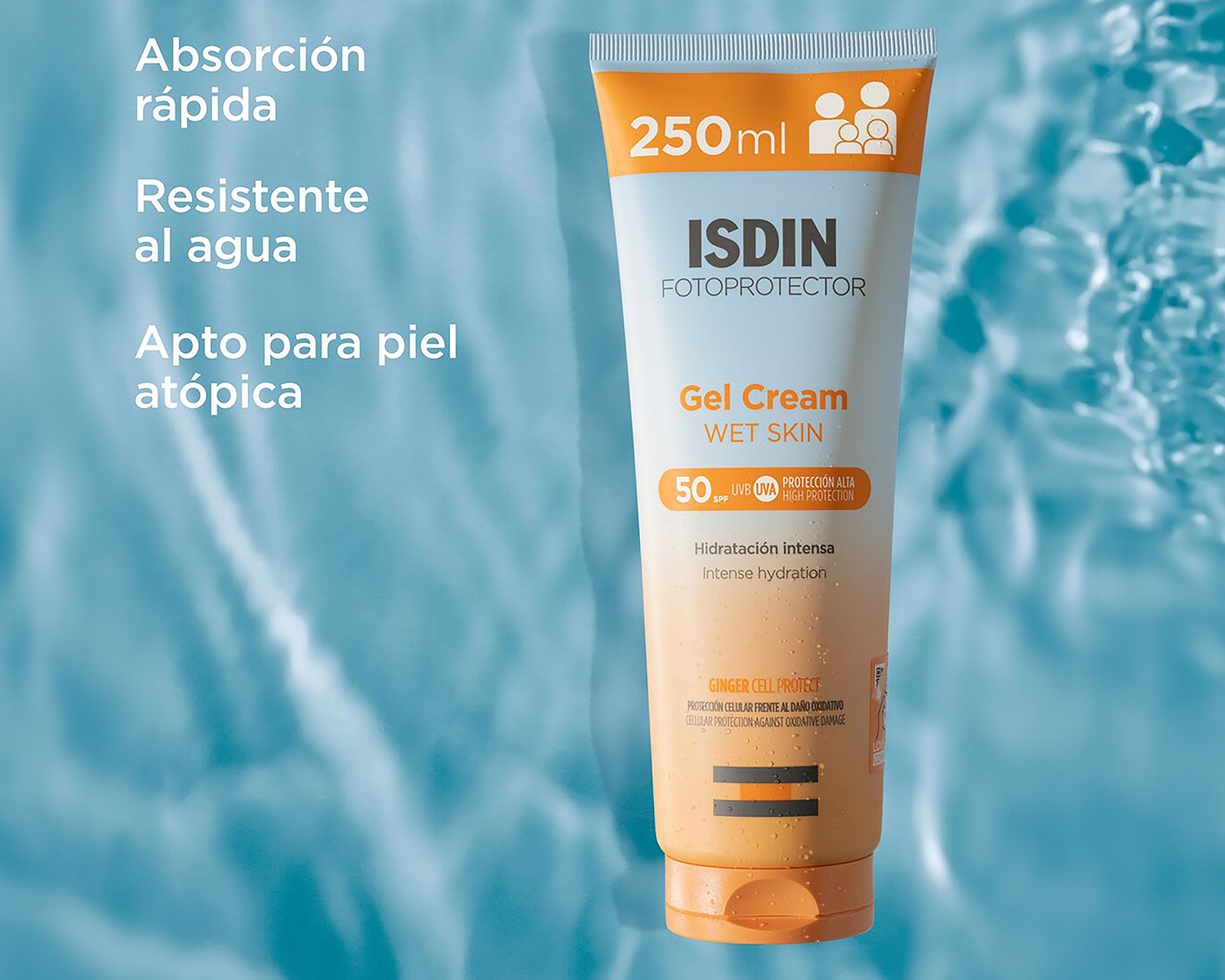 Foto 3 pulgar | Foto 2 | Protector Solar ISDIN Gel Cream FPS 50+ 250 ml