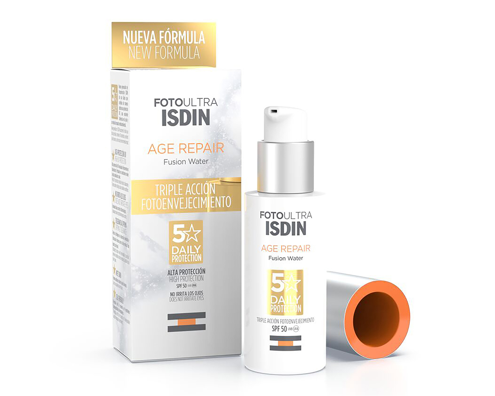 Protector Solar ISDIN Age Repair Fusion Water FPS 50+ 50 ml