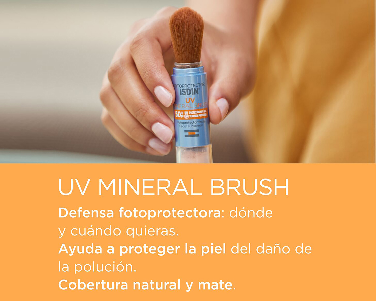 Foto 3 pulgar | Foto 2 | Protector Solar ISDIN UV Mineral Brush FPS 50+ 2 g