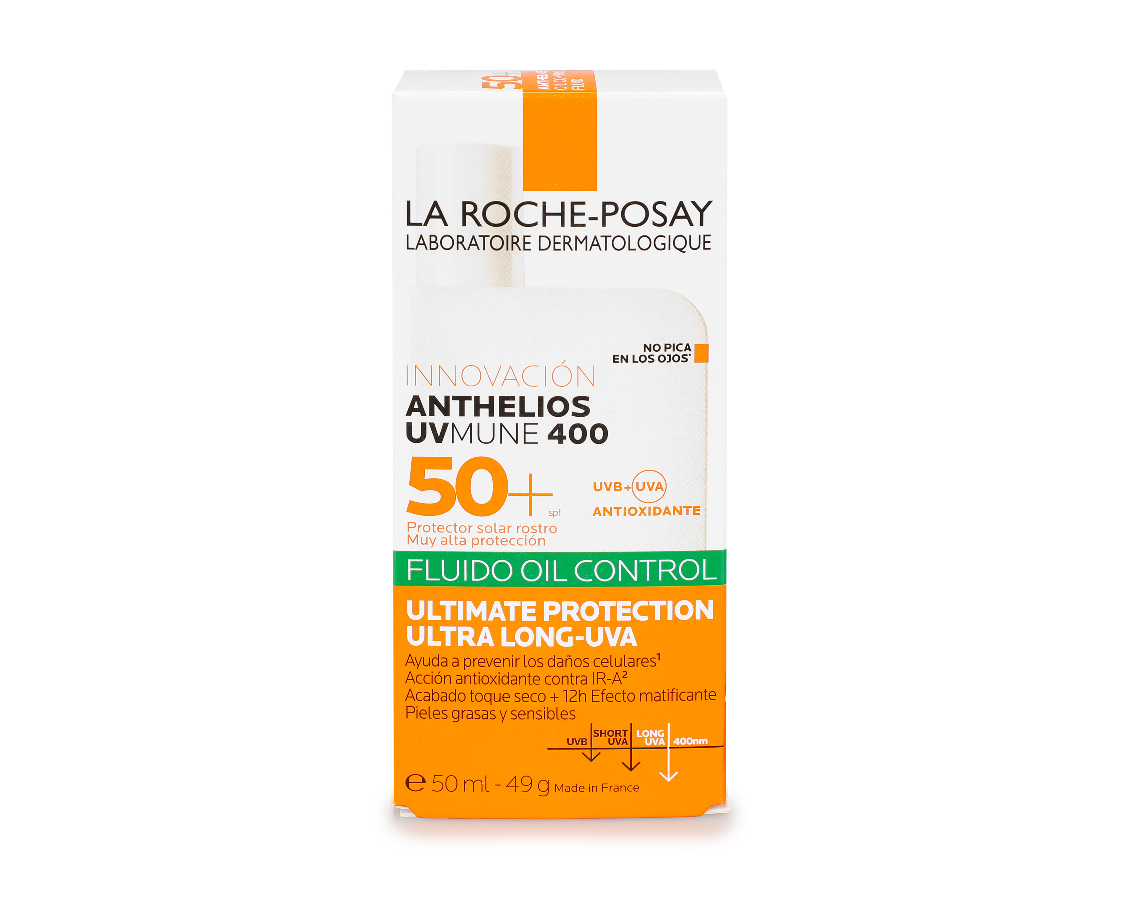 Foto 2 pulgar | Foto 1 | Protector Solar La Roche Posay Anthelios FPS 50+ Fluido Oil Control 50 ml