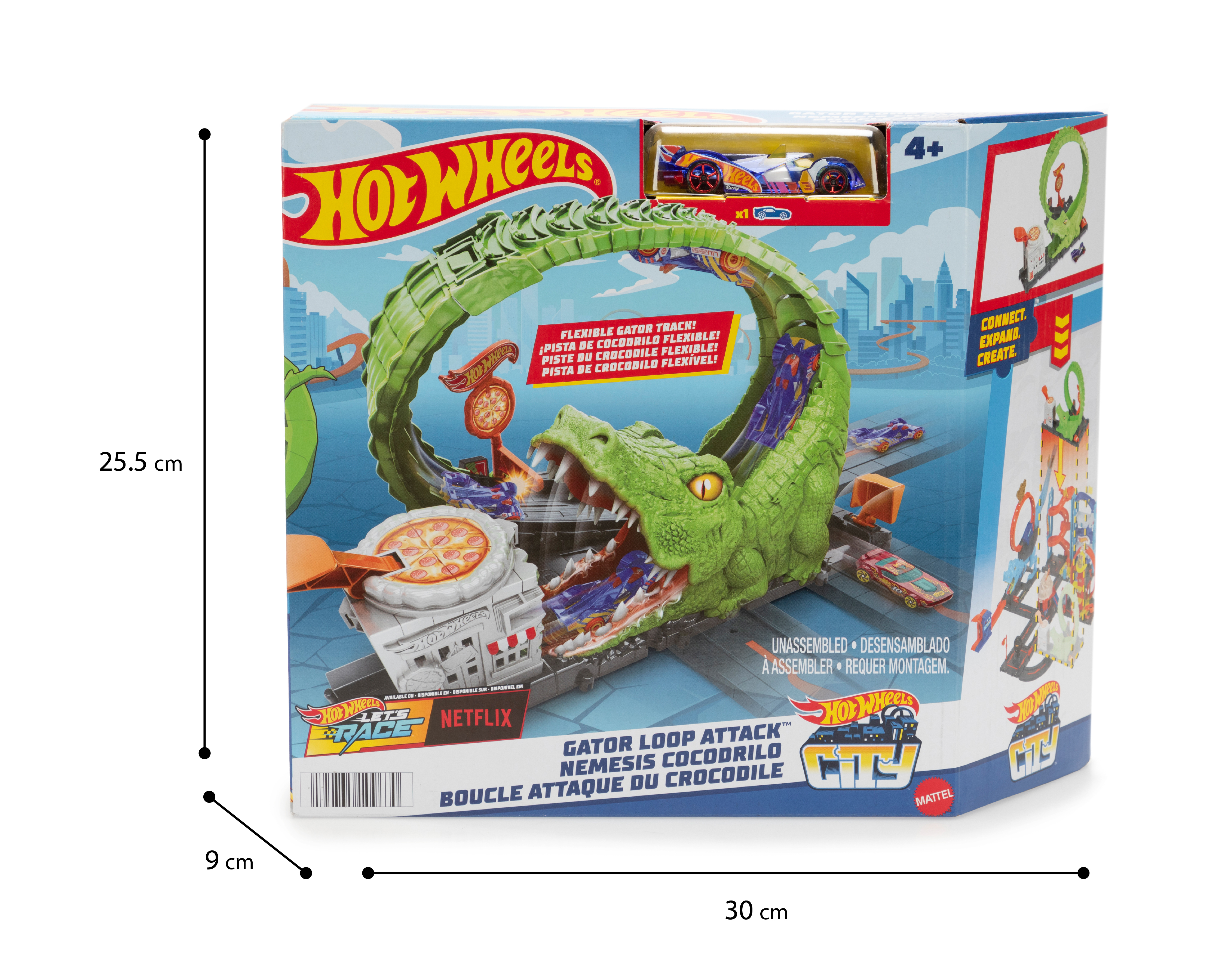 Foto 3 | Foto 3 | Pista de Carreras Hot Wheels City Némesis Cocodrilo