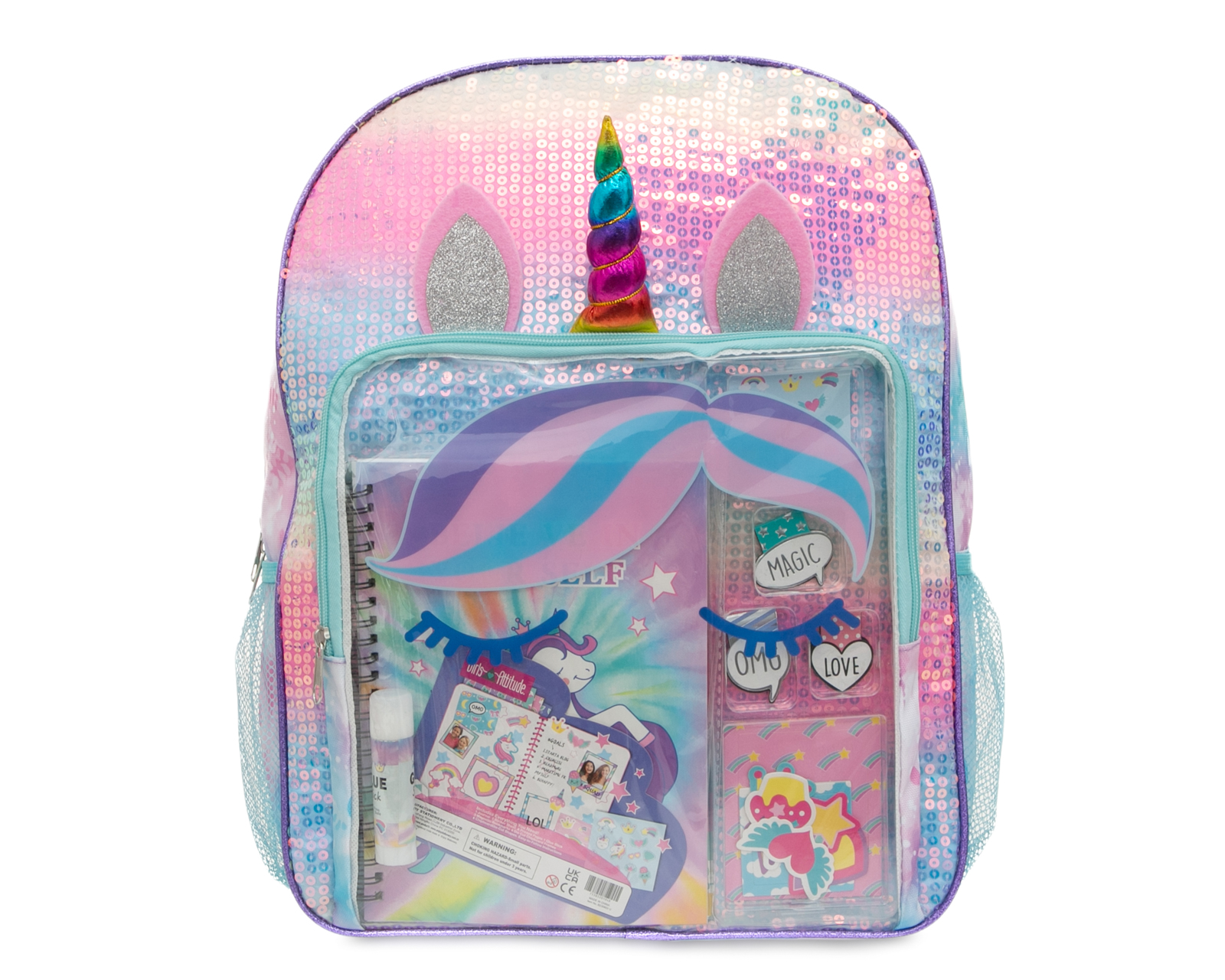 Foto 2 pulgar | Foto 1 | Mochila Escolar Girls Attitude con Accesorios