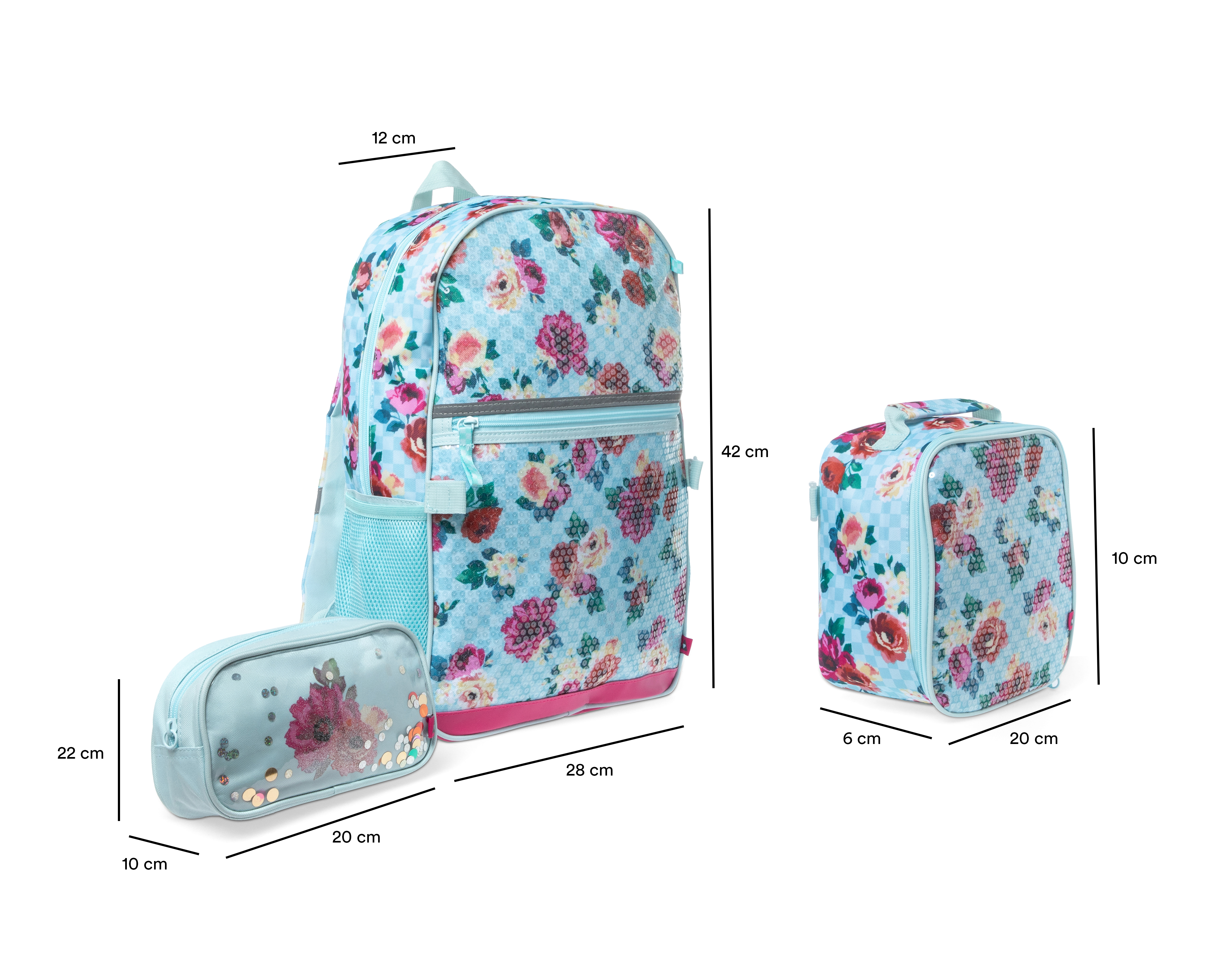 Foto 6 | Foto 7 | Mochila Escolar Girls Attitude con Lonchera y Lapicera