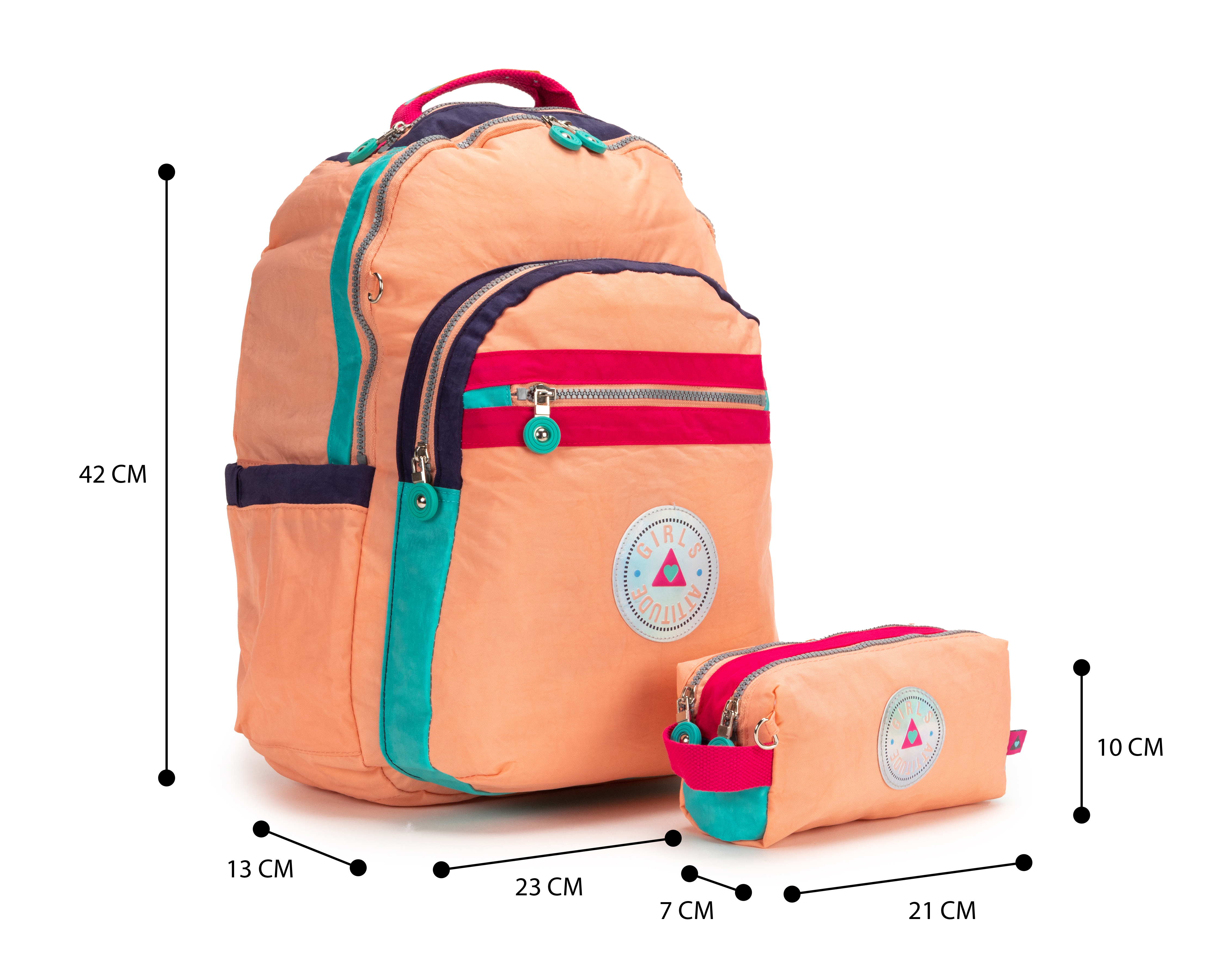 Foto 8 pulgar | Foto 7 | Mochila Girls Attitude con Lapicera