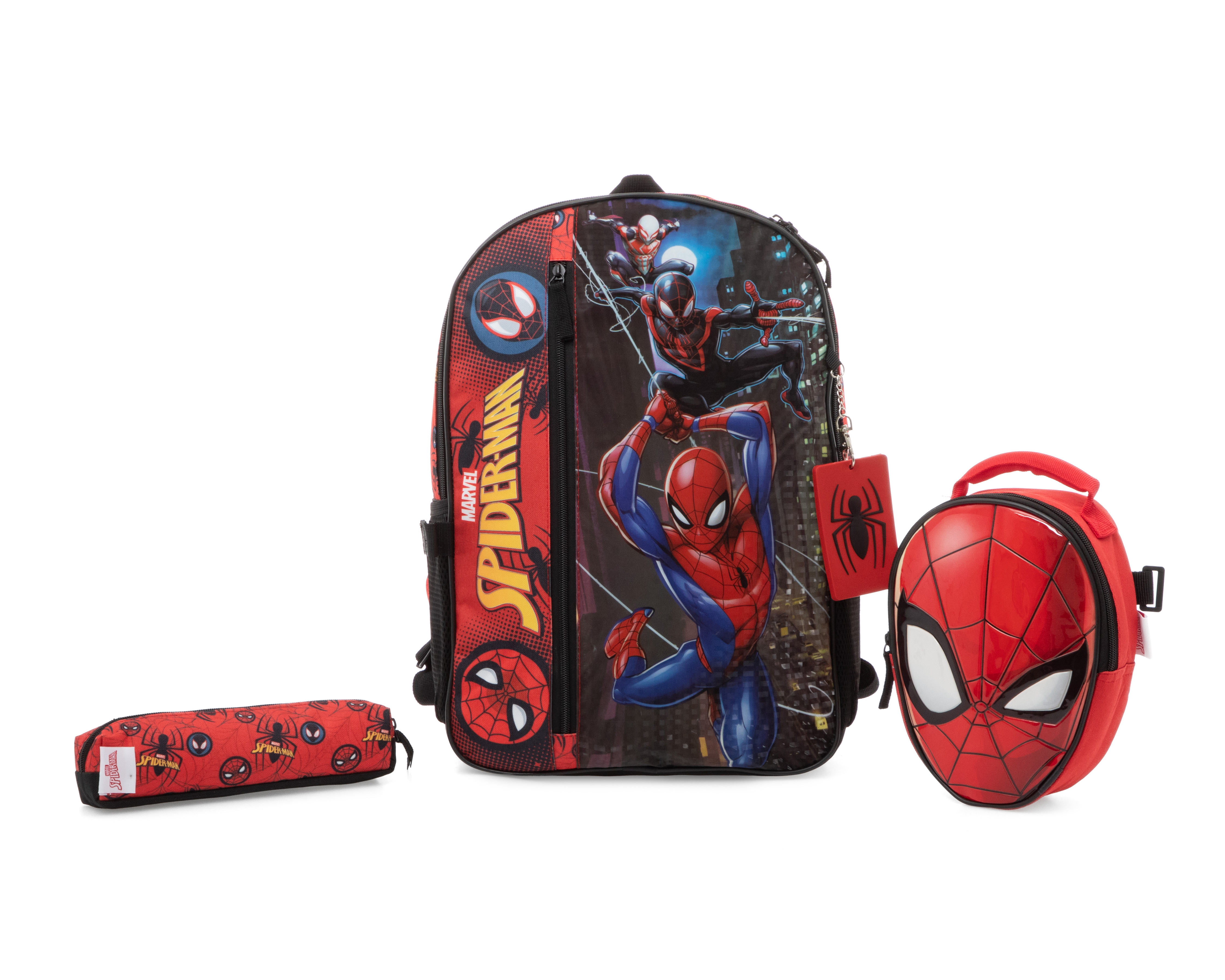 Foto 2 pulgar | Foto 1 | Mochila Marvel Spider-Man con Lonchera y Lapicera
