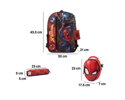 Foto 8 | Foto 8 | Mochila Marvel Spider-Man con Lonchera y Lapicera