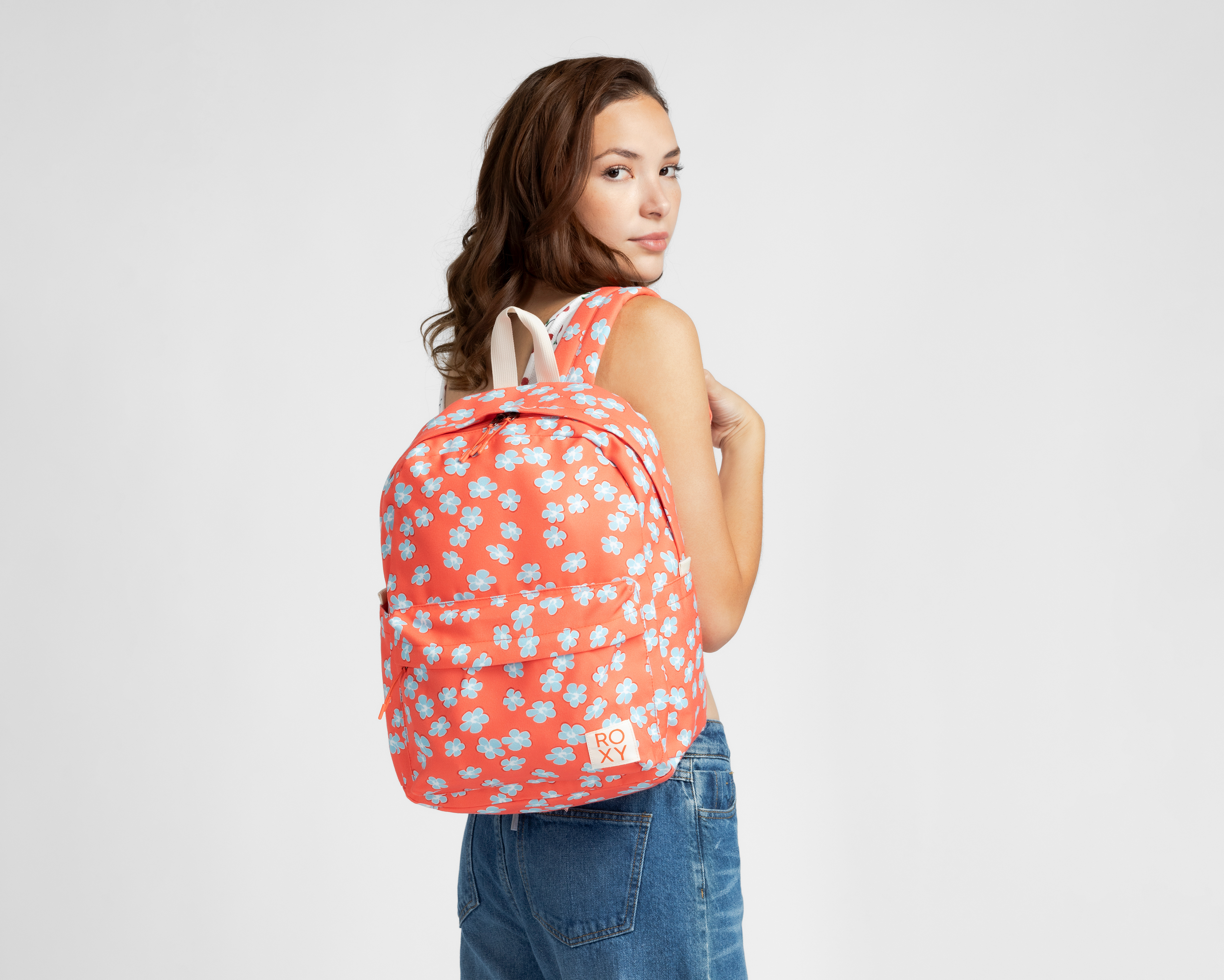 Foto 9 pulgar | Foto 8 | Mochila Escolar Roxy Anaranjada