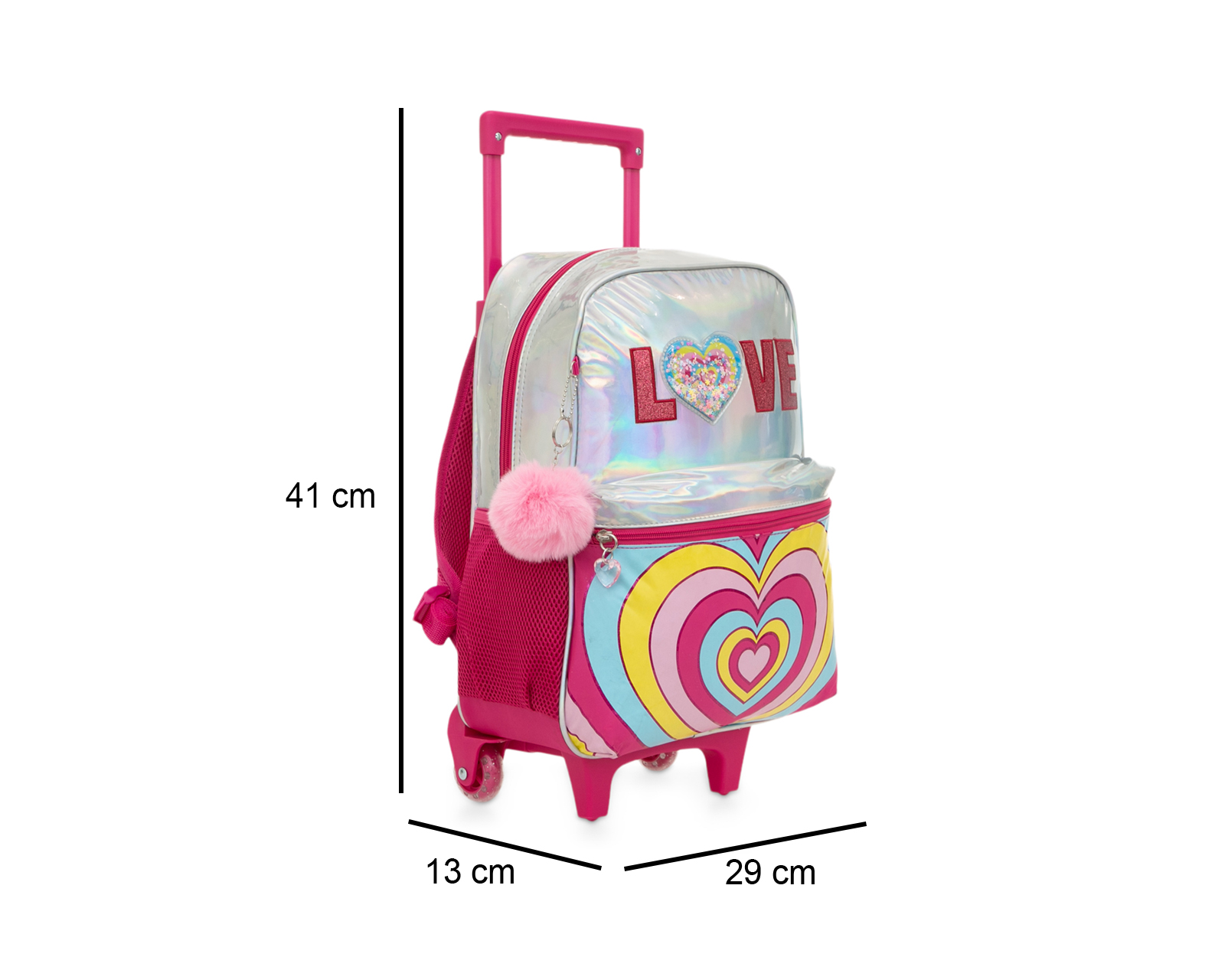 Foto 9 pulgar | Foto 8 | Mochila con Ruedas Girls Attitude Rosa