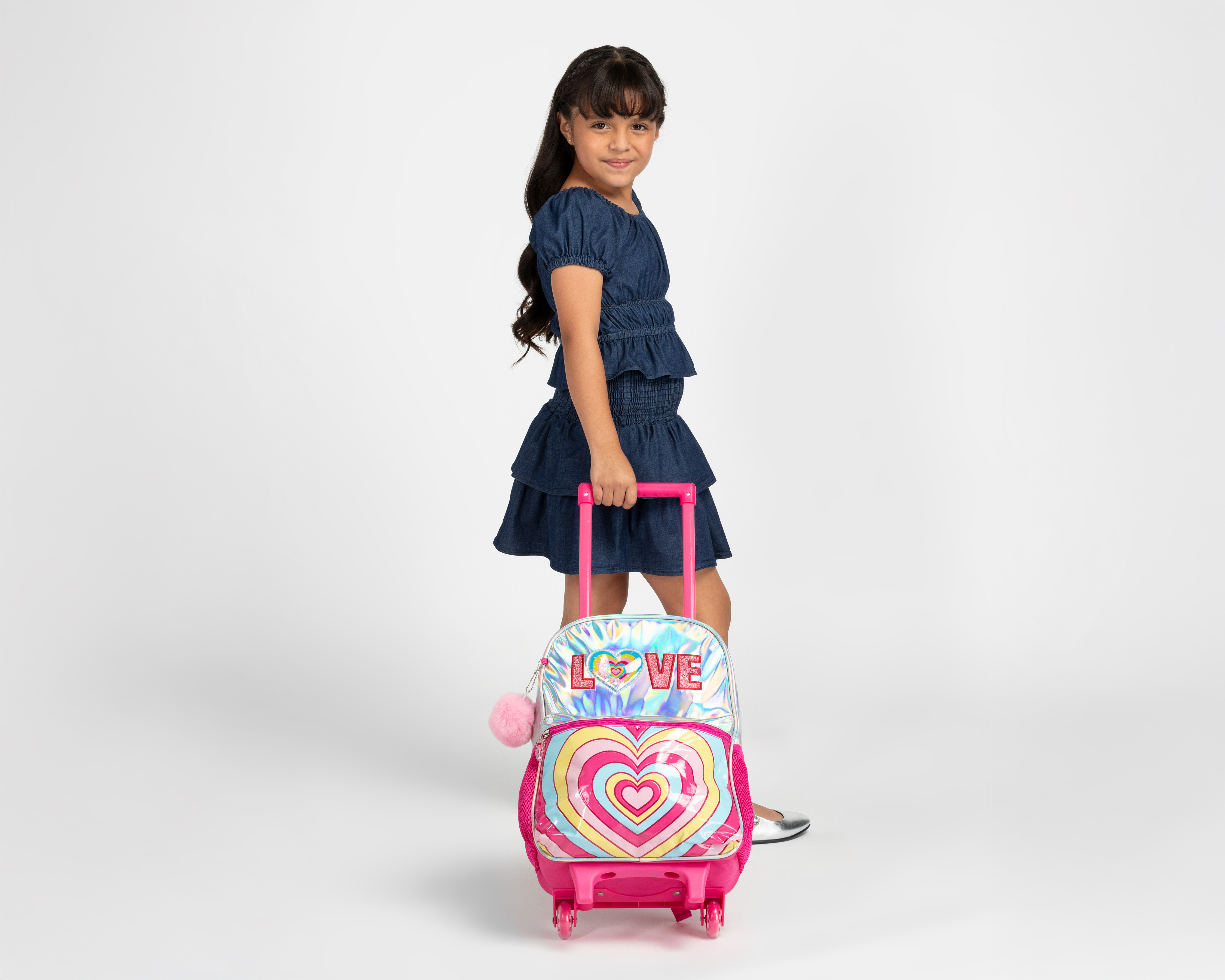 Foto 10 pulgar | Foto 9 | Mochila con Ruedas Girls Attitude Rosa