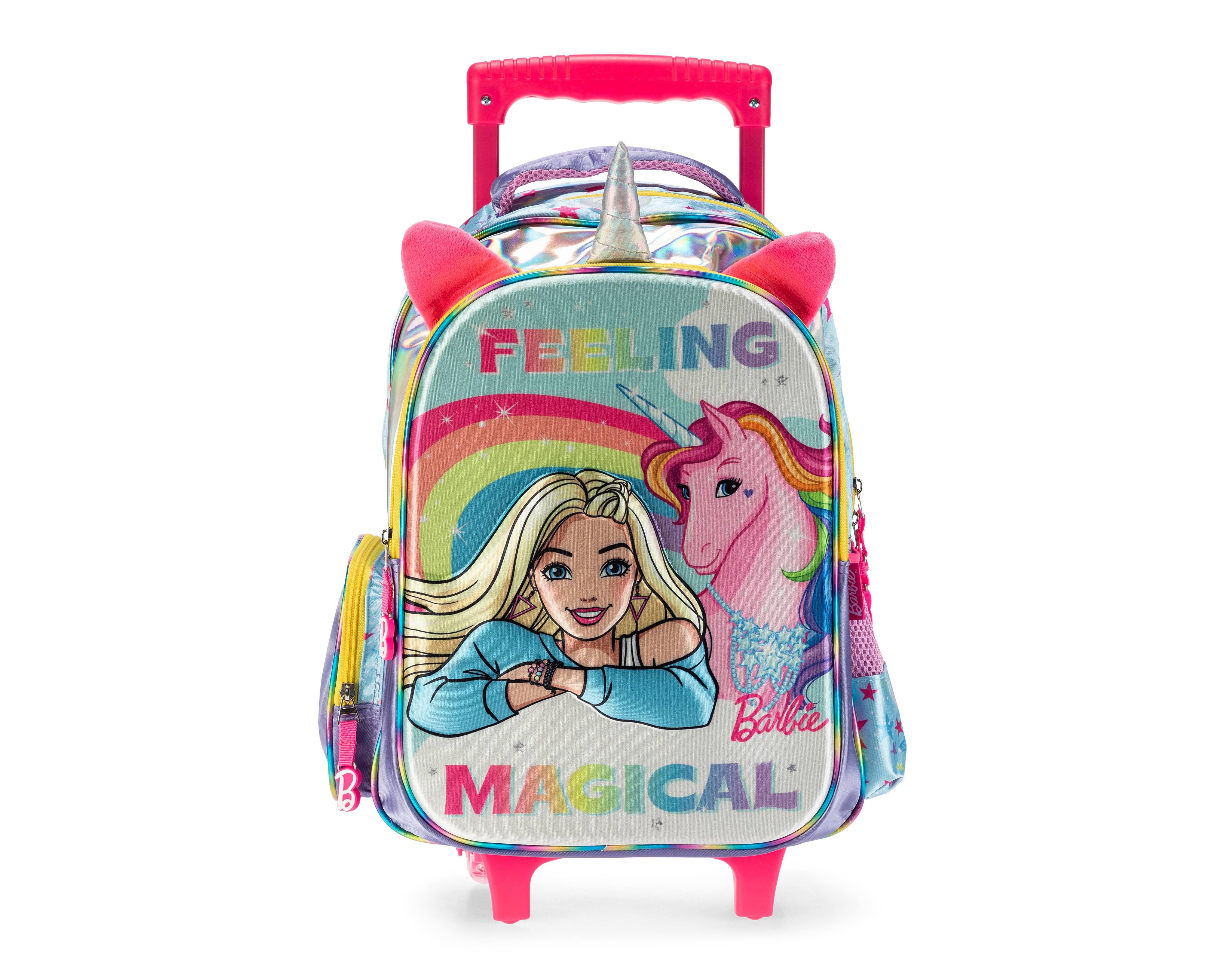 Foto 2 pulgar | Foto 1 | Mochila con Ruedas Barbie Multicolor