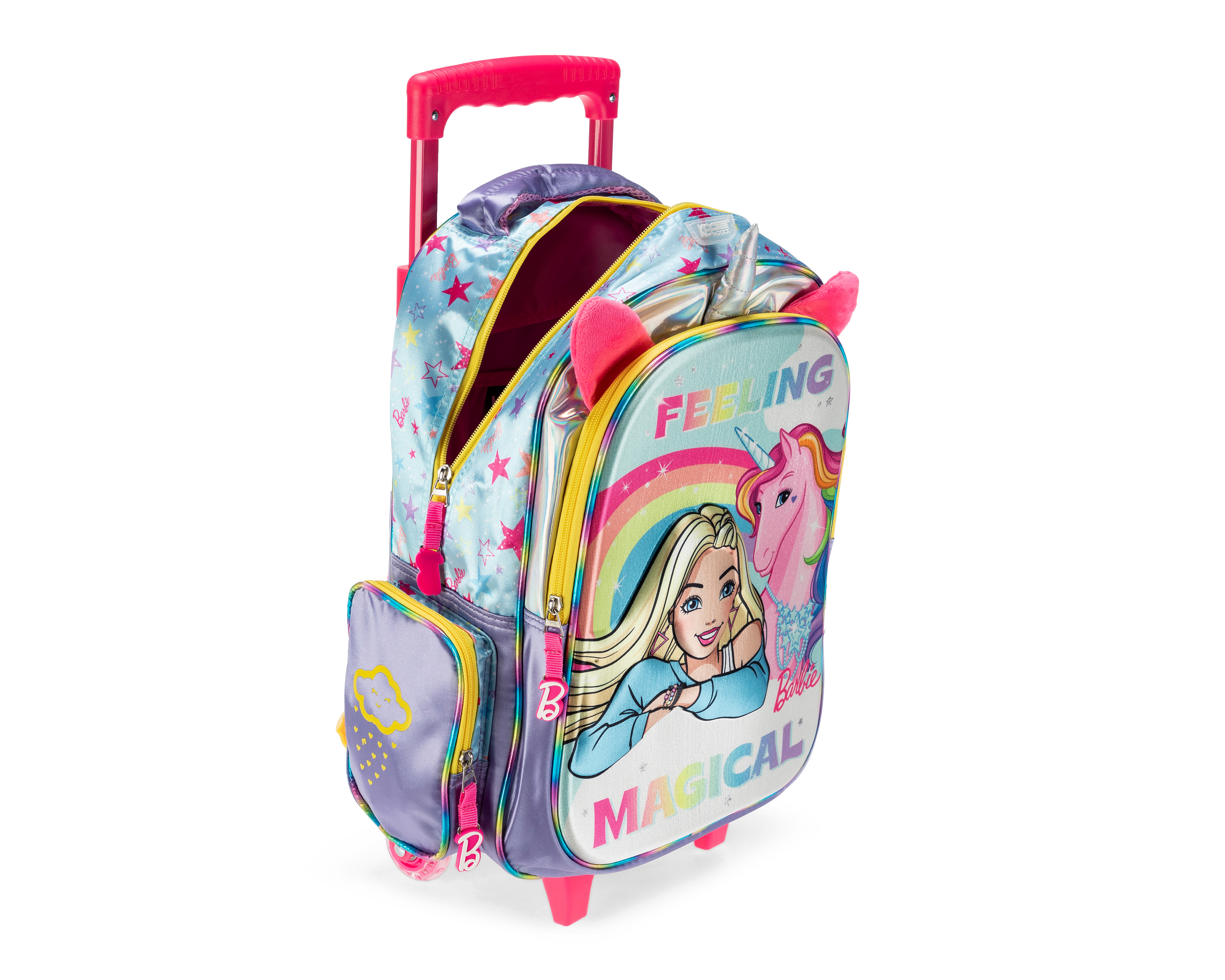 Foto 3 pulgar | Foto 2 | Mochila con Ruedas Barbie Multicolor