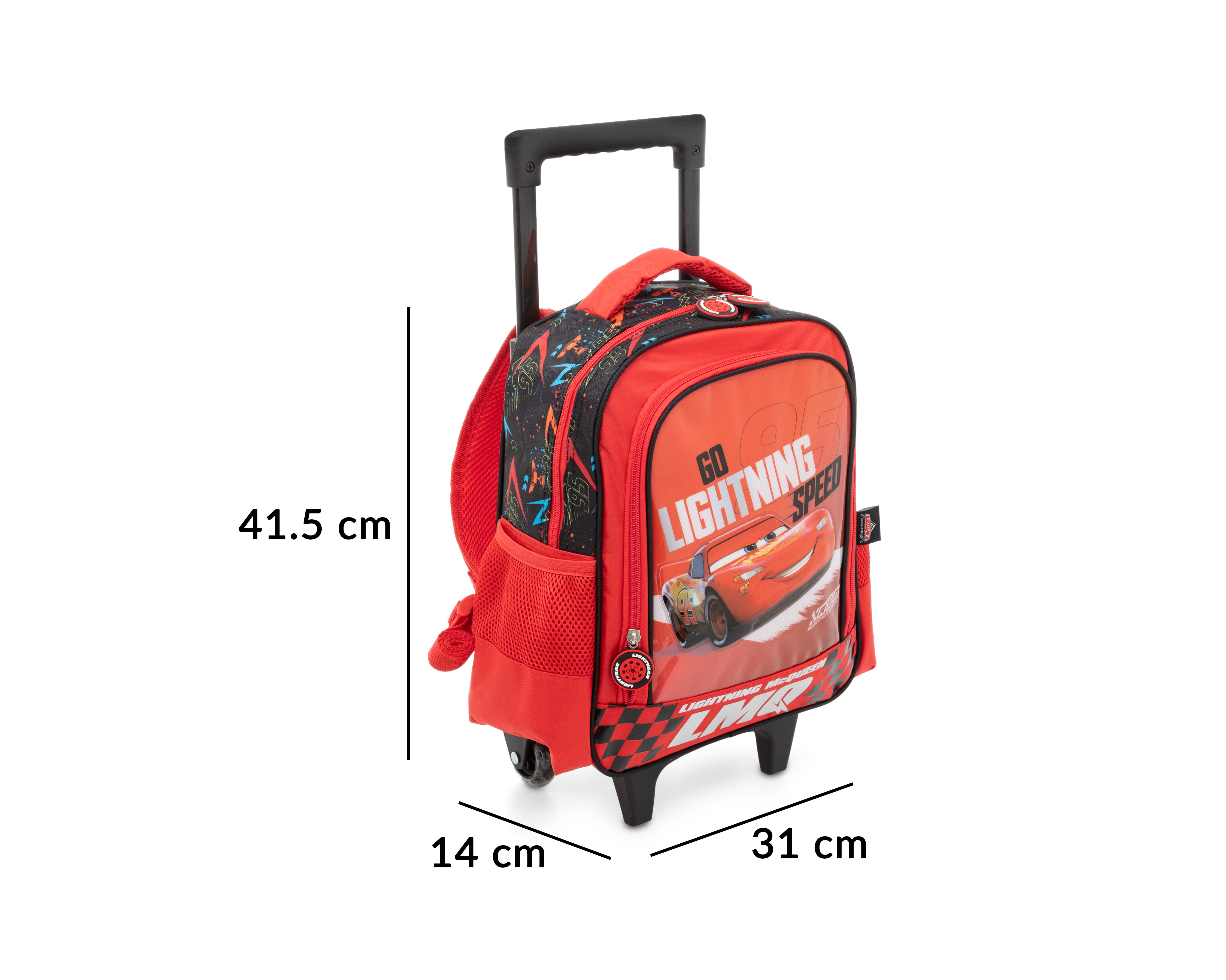 Foto 7 | Foto 7 | Mochila con Ruedas Disney Cars Roja