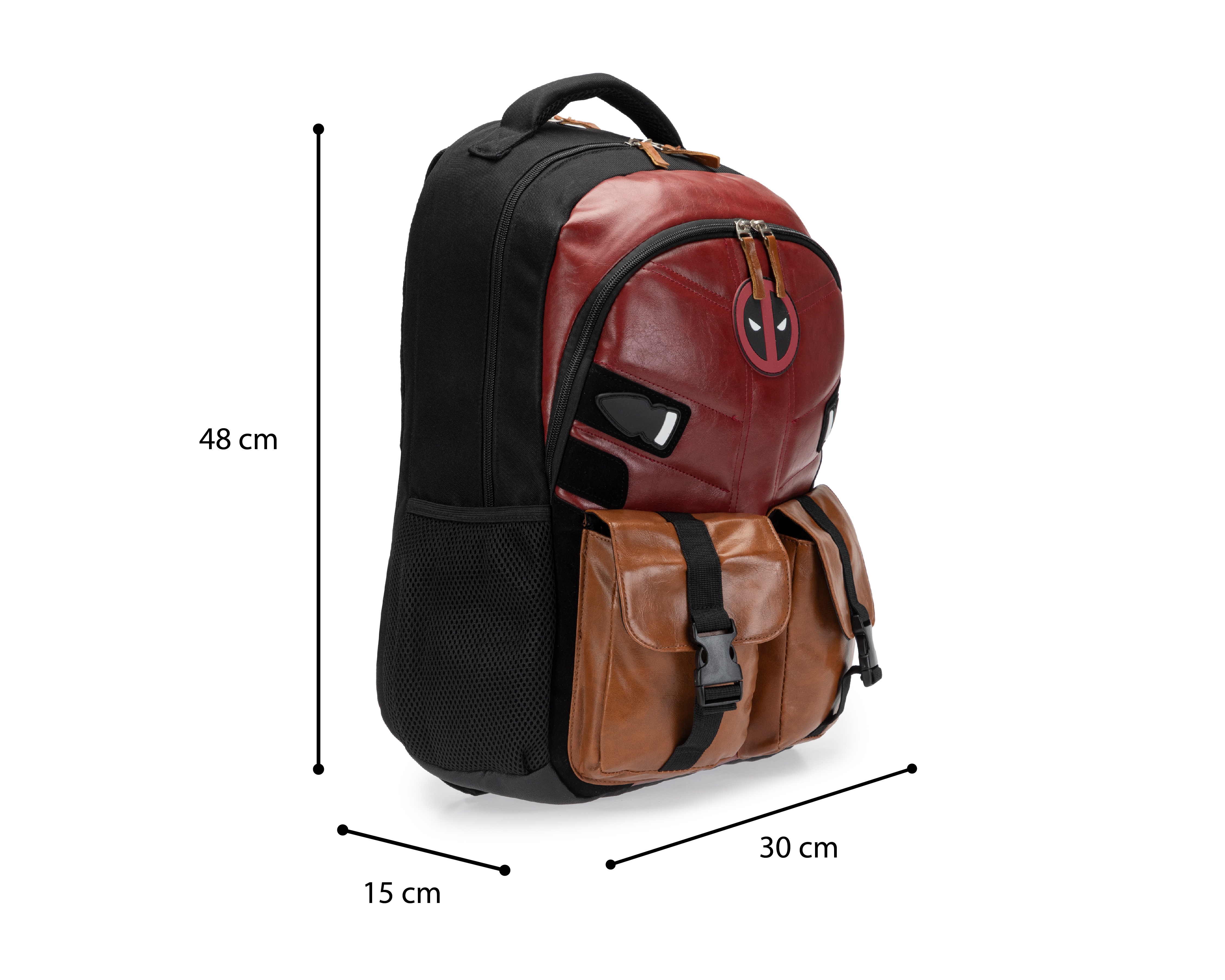 Foto 8 pulgar | Foto 7 | Mochila Marvel Deadpool Negra