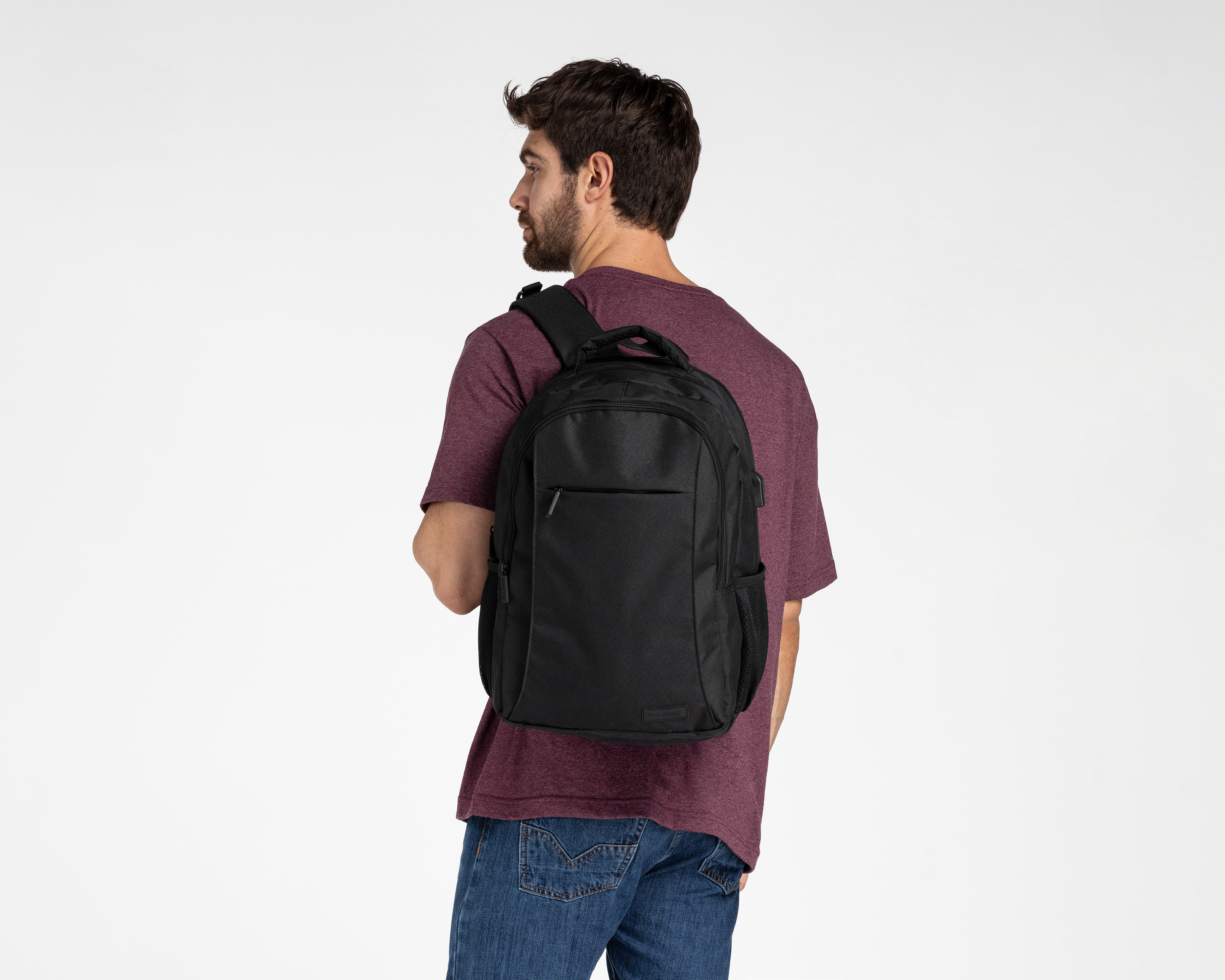 Foto 9 pulgar | Foto 8 | Mochila Wall Street Gris