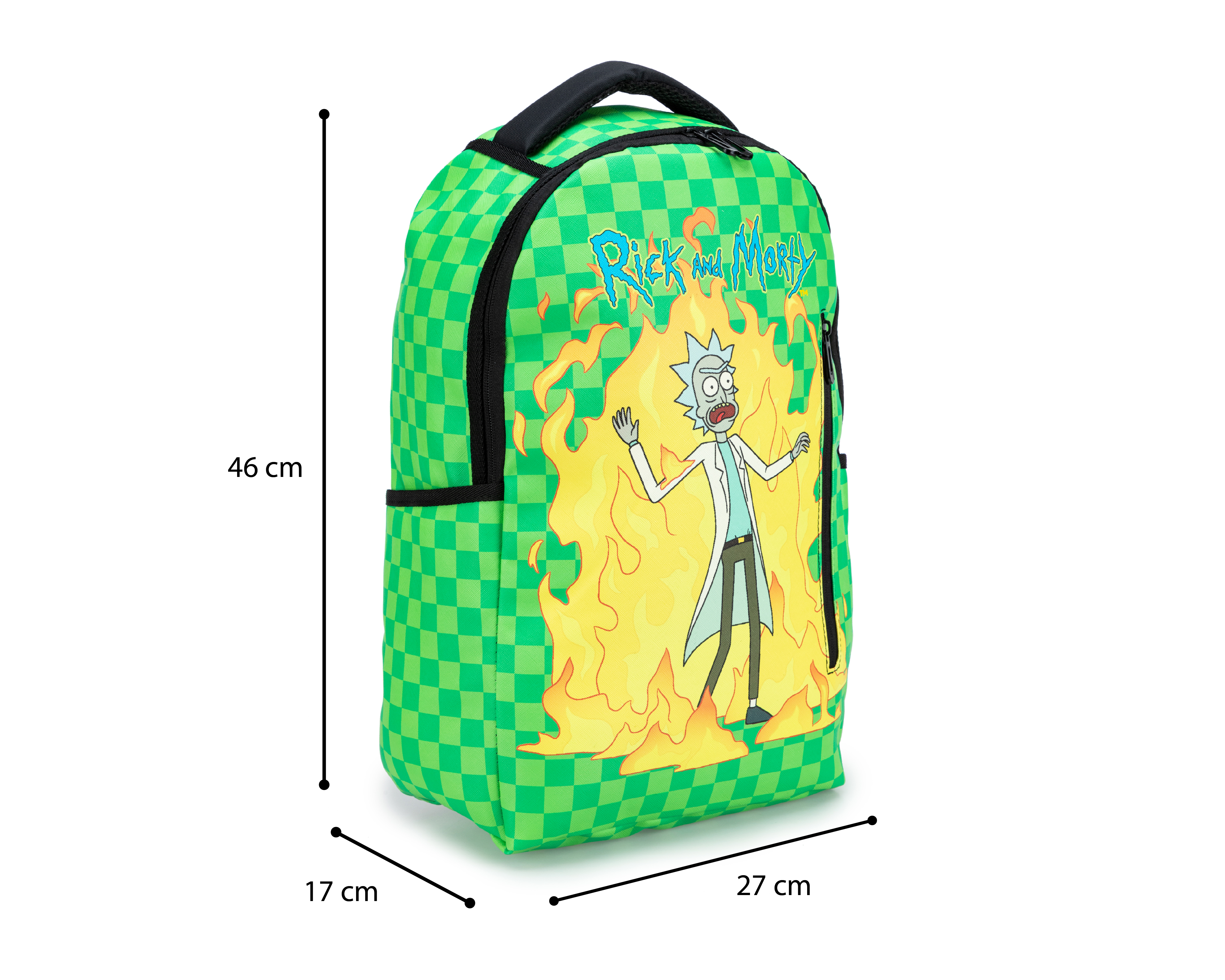 Foto 8 pulgar | Foto 7 | Mochila Escolar Rick & Morty Verde