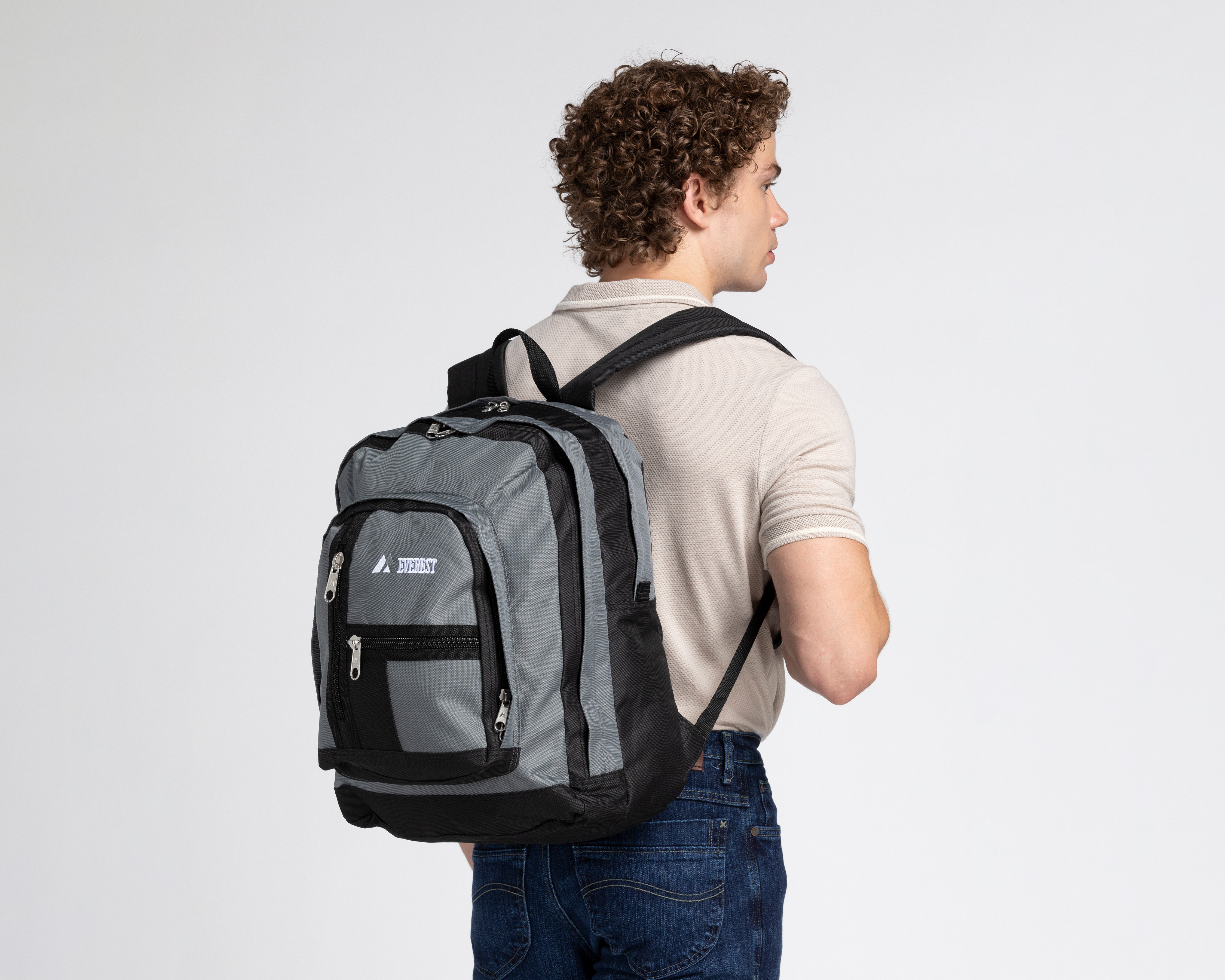 Foto 4 pulgar | Foto 3 | Mochila Escolar Everest Gris