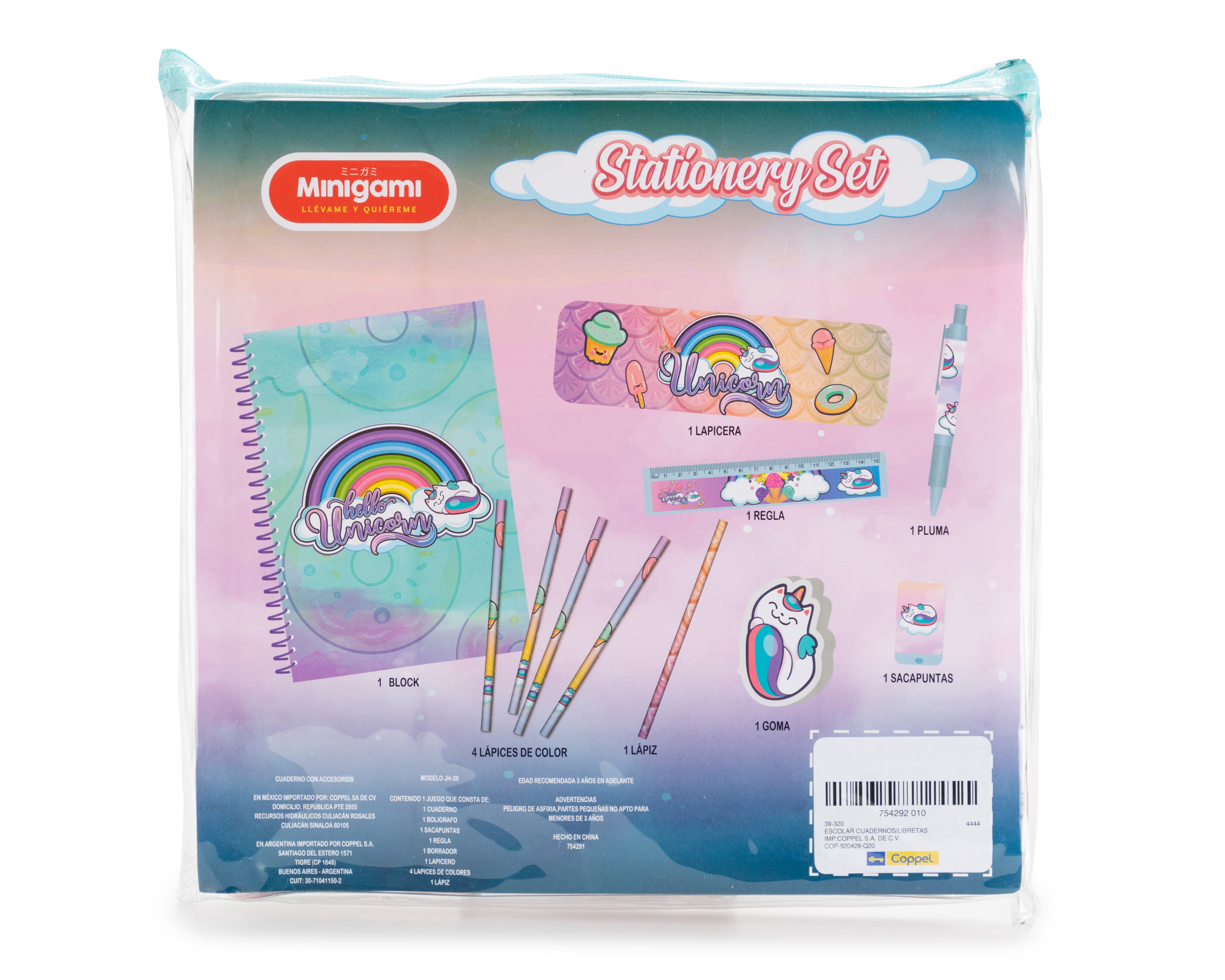 Foto 2 | Foto 2 | Libreta de Unicornio Minigami Stationery Set con Accesorios