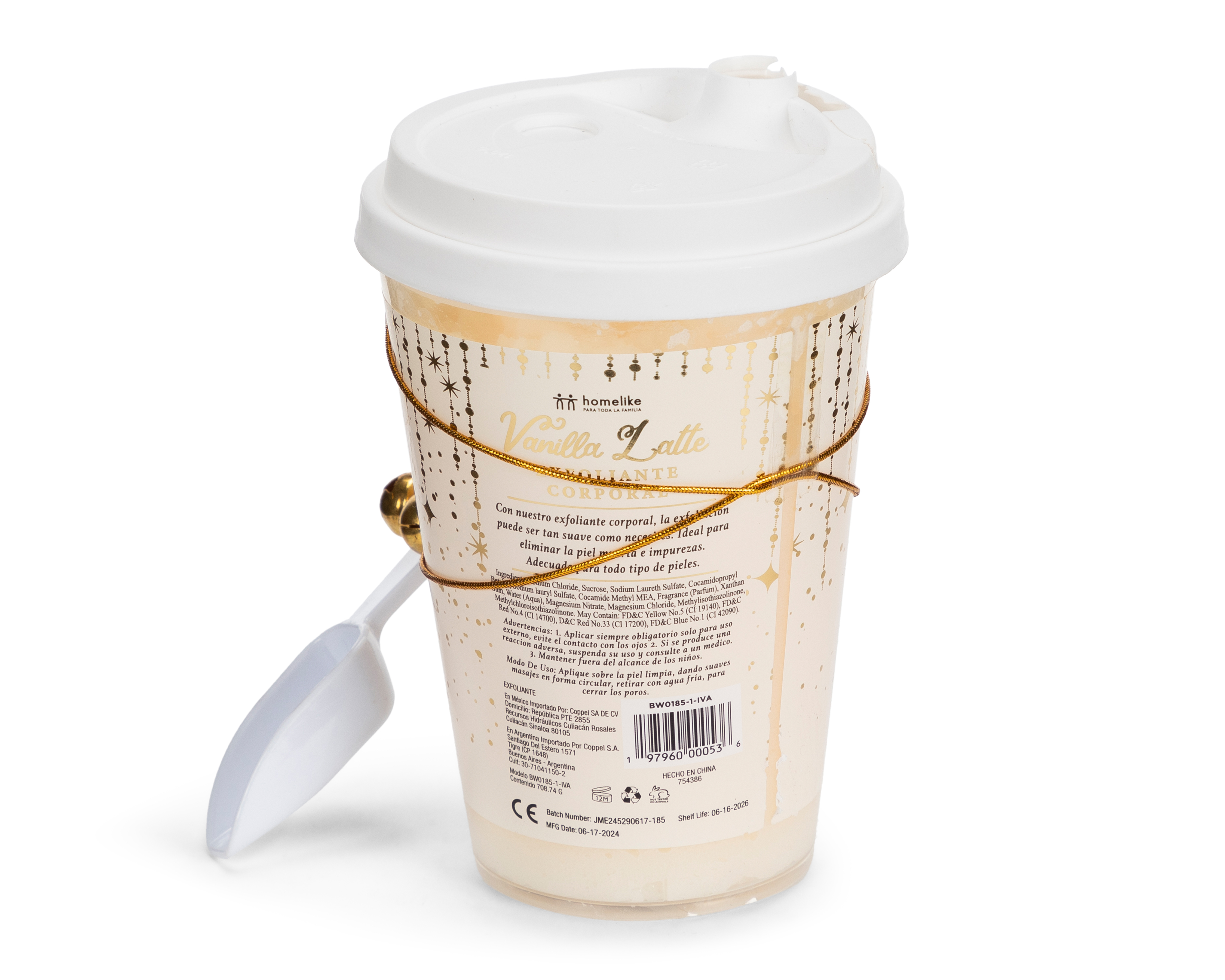 Foto 2 | Foto 2 | Exfoliante Corporal con Vitamina E Homelike Vainilla Latte 450 g