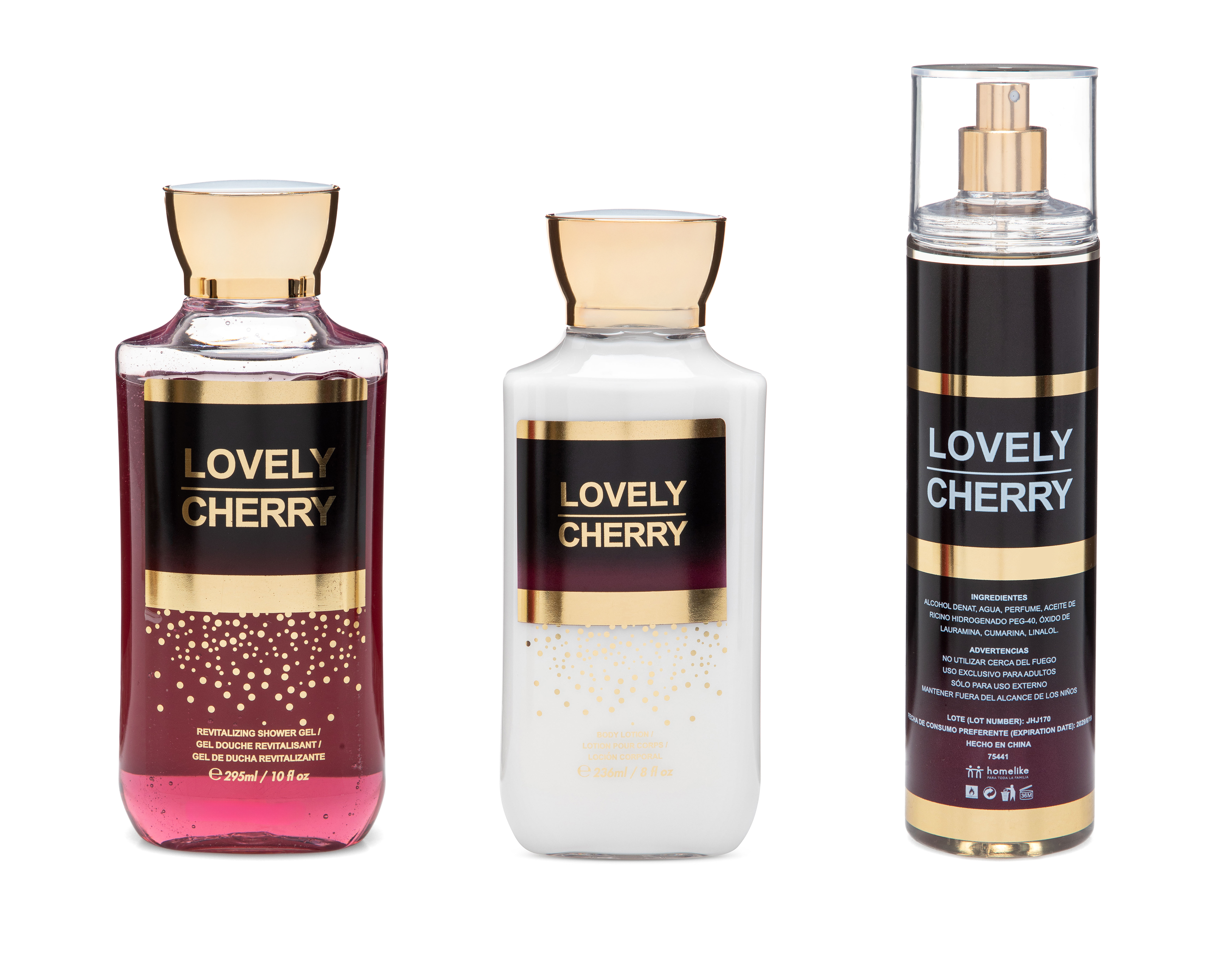 Foto 1 | Foto 1 | Body y Accesorios Homelike Lovely Cherry 3 Piezas