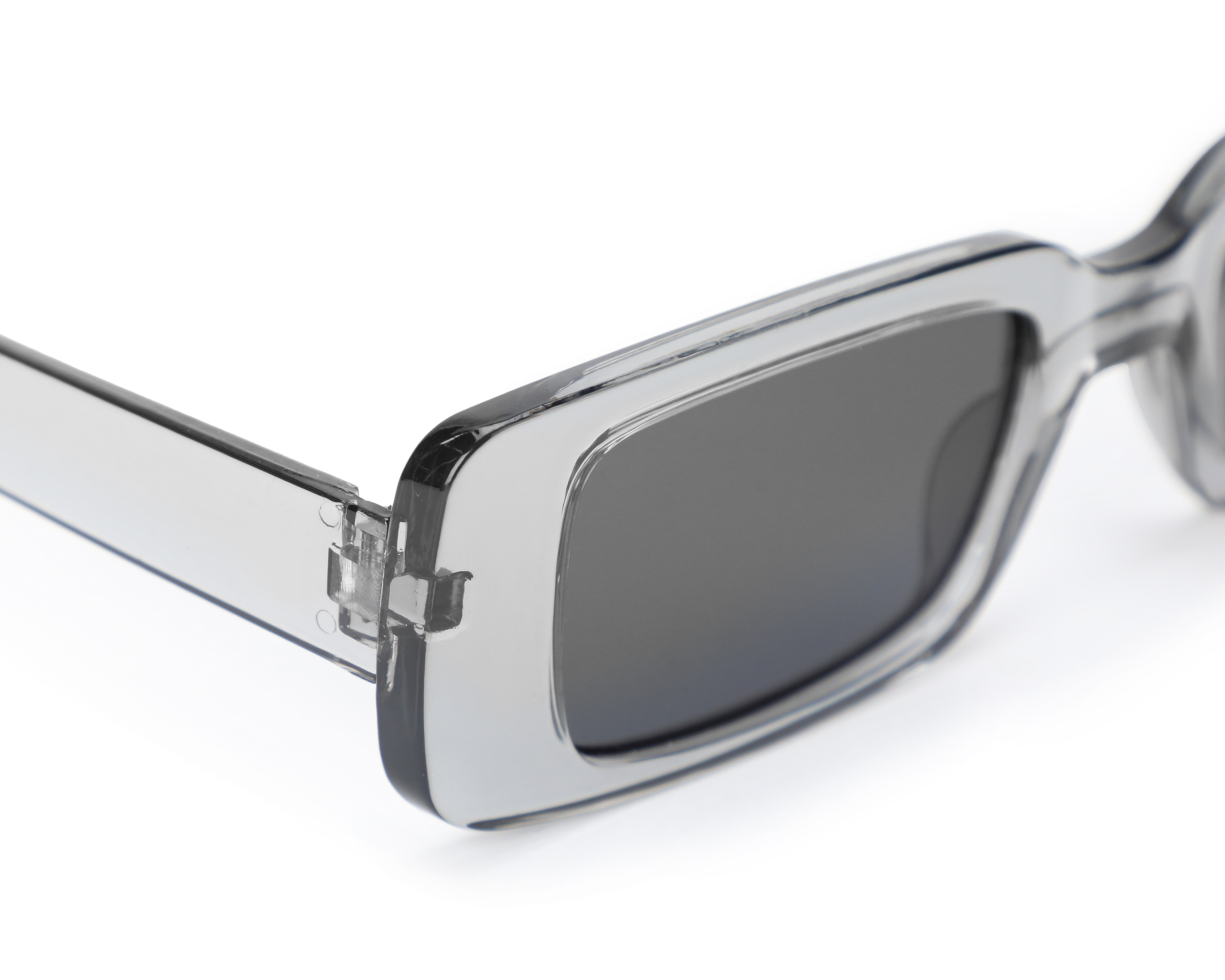 Foto 5 pulgar | Foto 4 | Lentes de Sol Unisex Minigami Rectangulares Transparentes