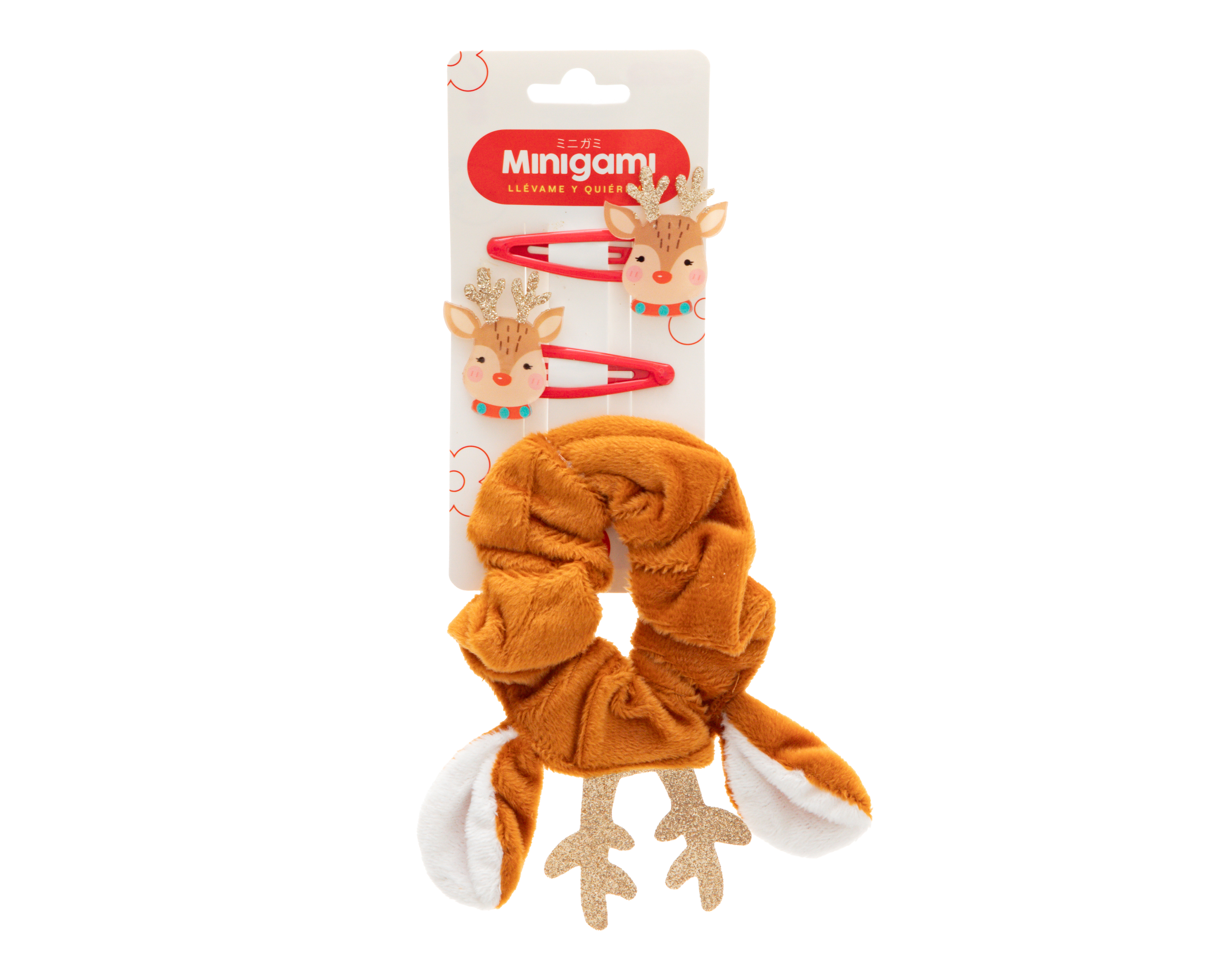 Foto 2 pulgar | Foto 1 | Accesorios para el Cabello Navideños Minigami 3 Piezas