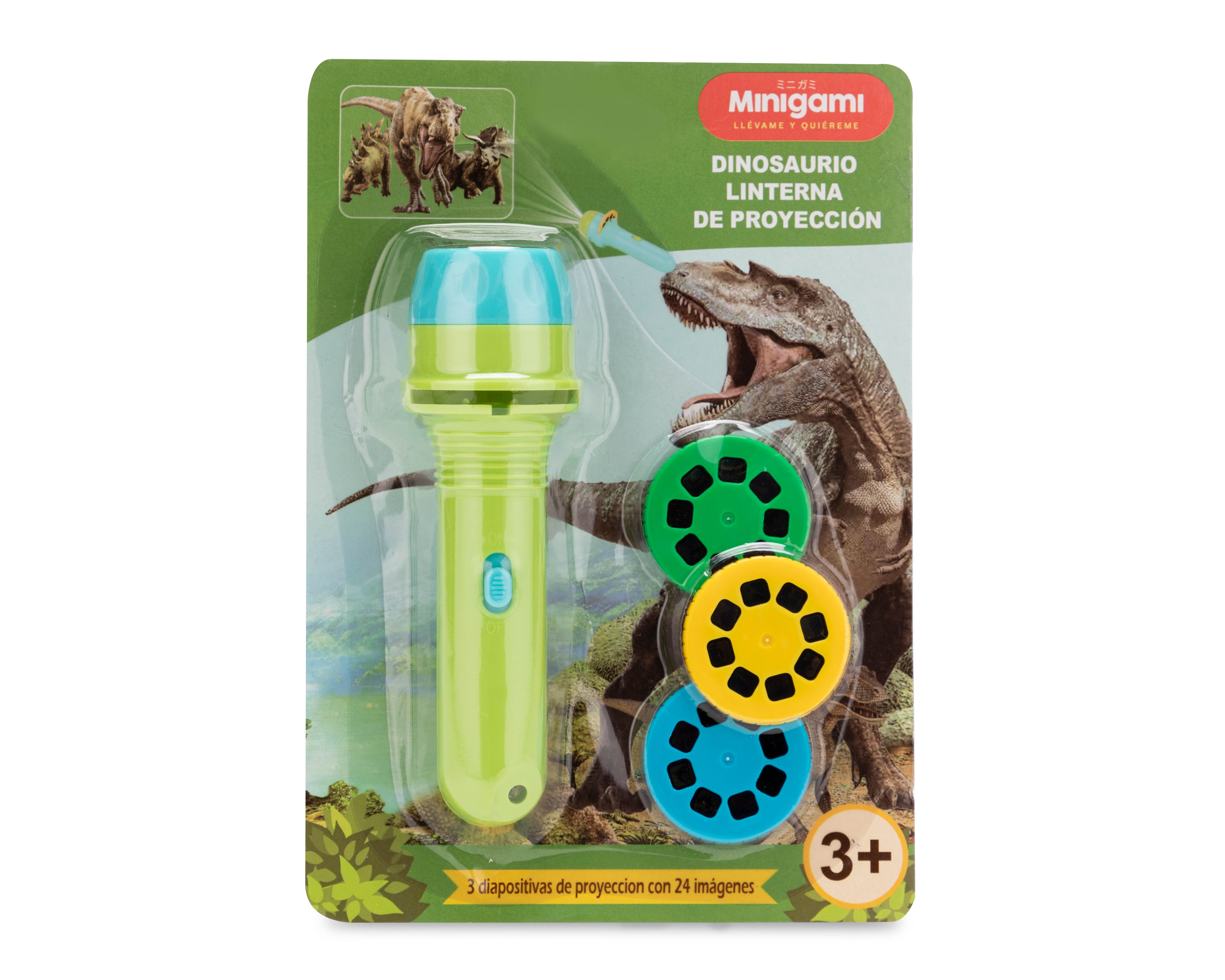 Linterna de Proyección Minigami Dinosaurio