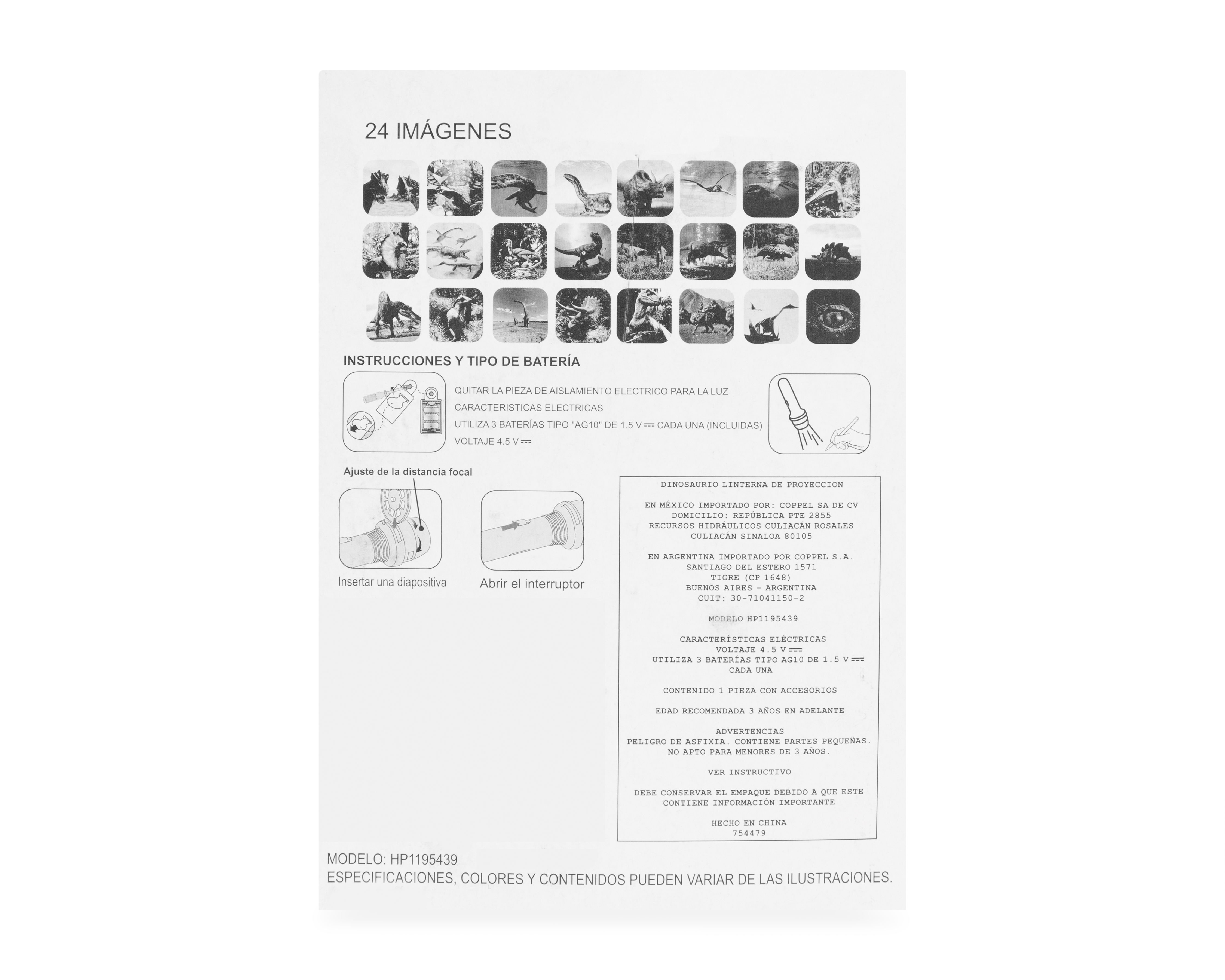 Foto 3 pulgar | Foto 2 | Linterna de Proyección Minigami Dinosaurio