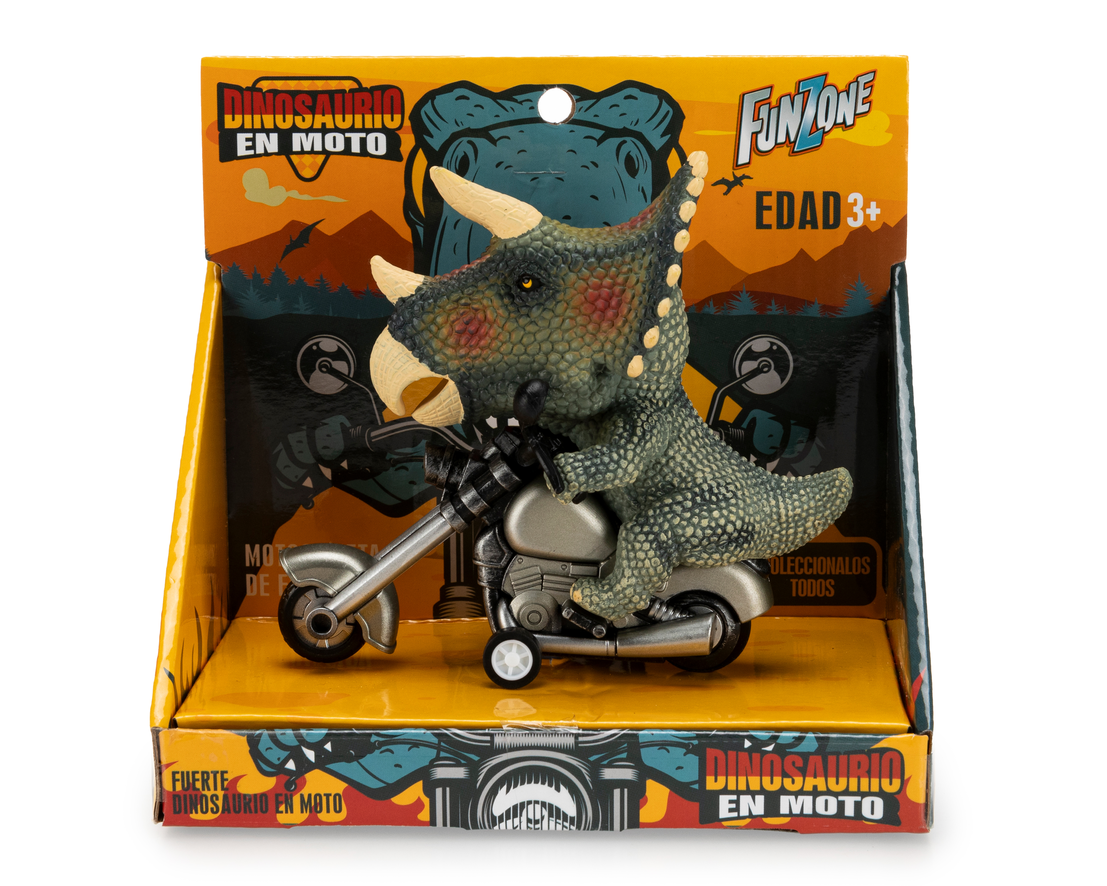 Foto 2 pulgar | Foto 1 | Dinosaurio en Moto Funzone Verde