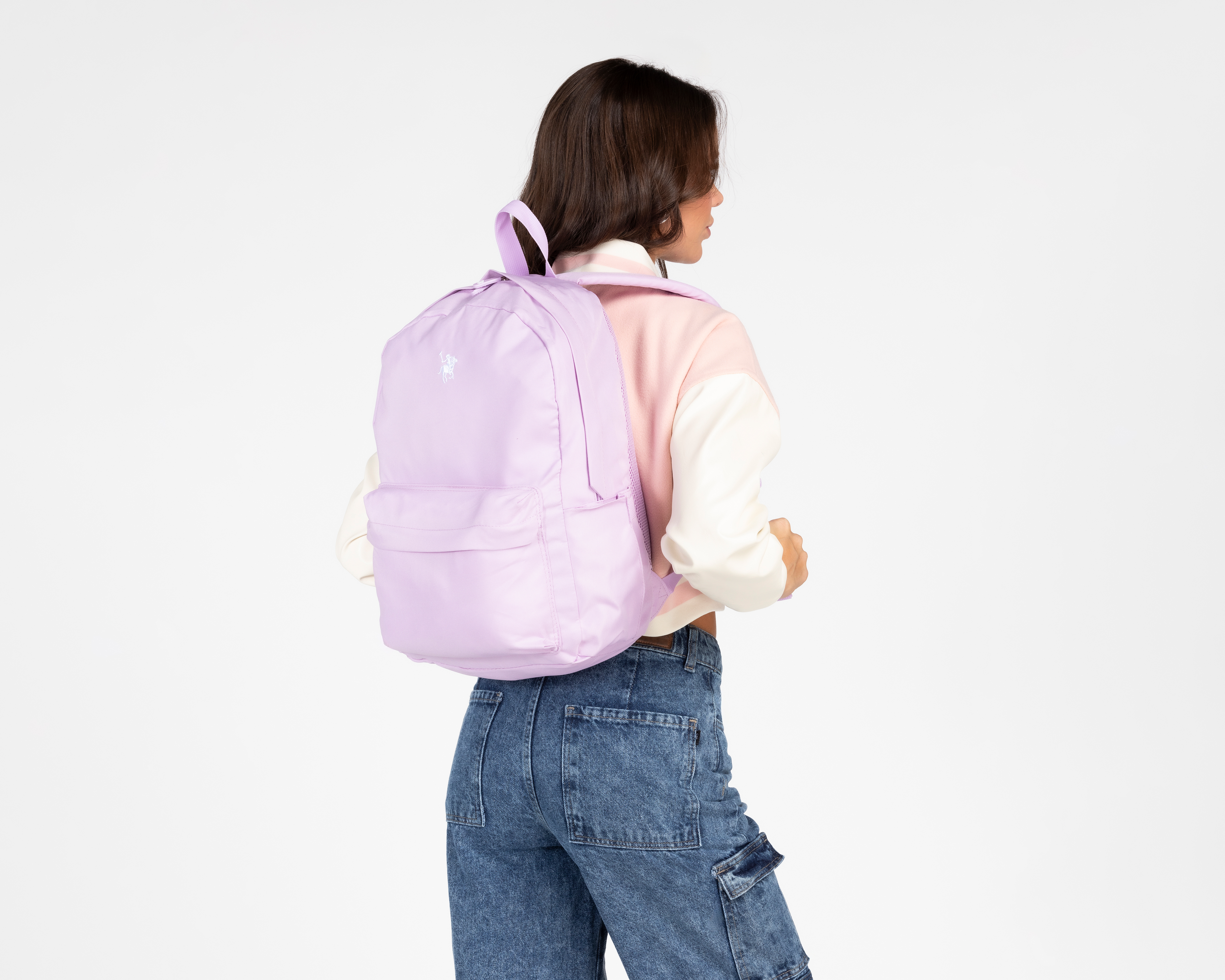 Foto 4 pulgar | Foto 3 | Mochila York Team Polo Club Lila